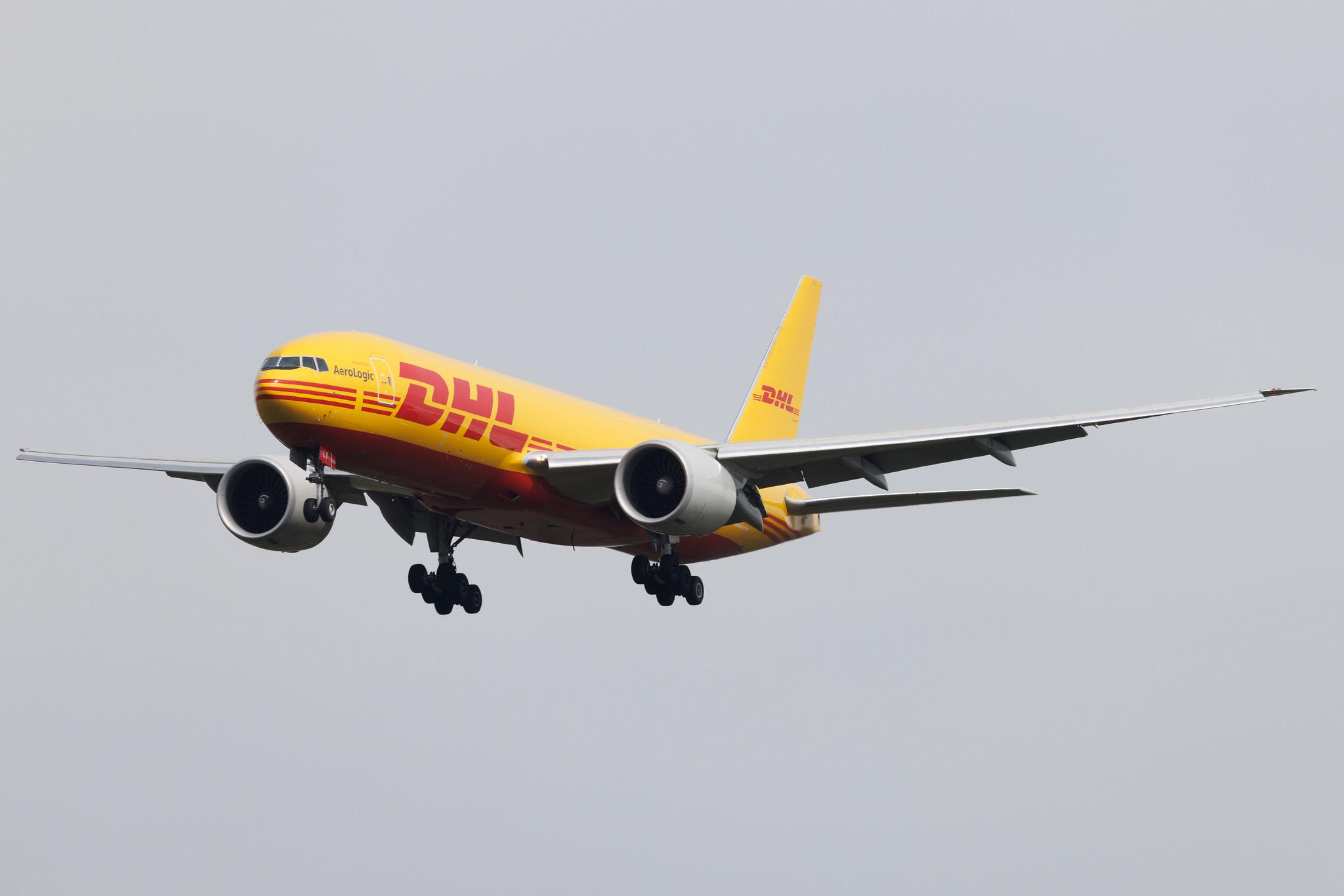 Frankfurt Airport: DHL (D0 / DHK) | Operator: AeroLogic | Boeing 777-F B77L | D-AALT | MSN 66863