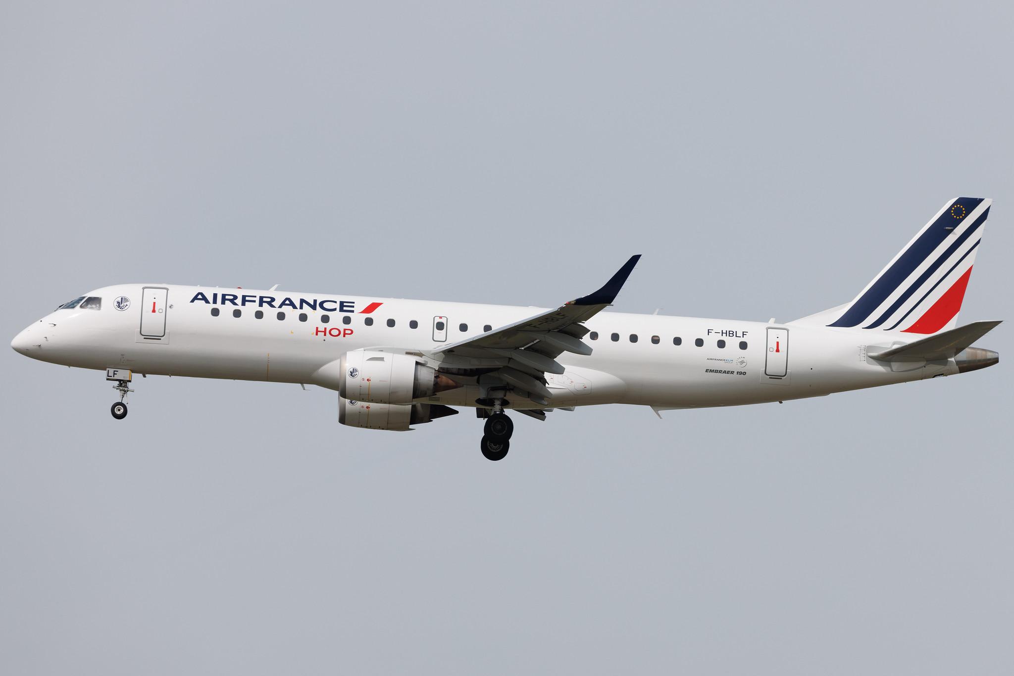 Frankfurt Airport: Air France (AF / AFR) | Operator: Air France Hop | Embraer E190LR E190 | F-HBLF | MSN 19000158