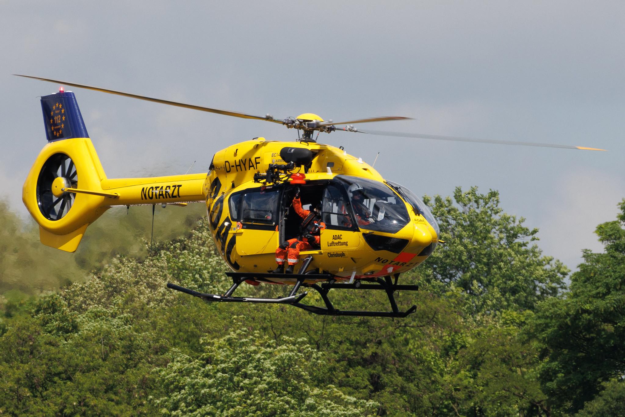 SOS Joint Rescue Operation: ADAC Luftrettung (/ CHX) | Operator: Germany - Air Ambulance | Airbus Helicopters H145 EC45 | D-HYAF | MSN 20043