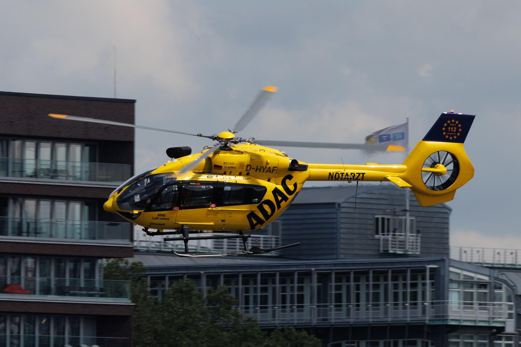 SOS Joint Rescue Operation: ADAC Luftrettung (/ CHX) | Operator: Germany - Air Ambulance | Airbus Helicopters H145 EC45 | D-HYAF | MSN 20043