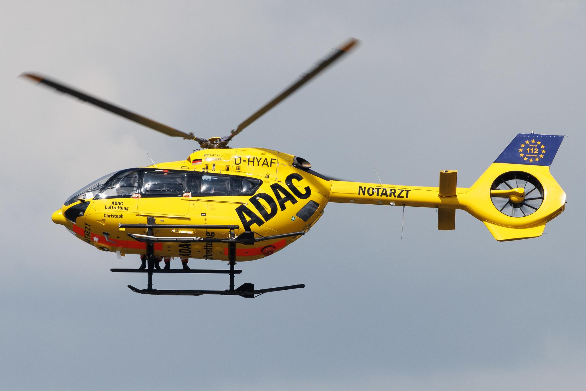 SOS Joint Rescue Operation: ADAC Luftrettung (/ CHX) | Operator: Germany - Air Ambulance | Airbus Helicopters H145 EC45 | D-HYAF | MSN 20043