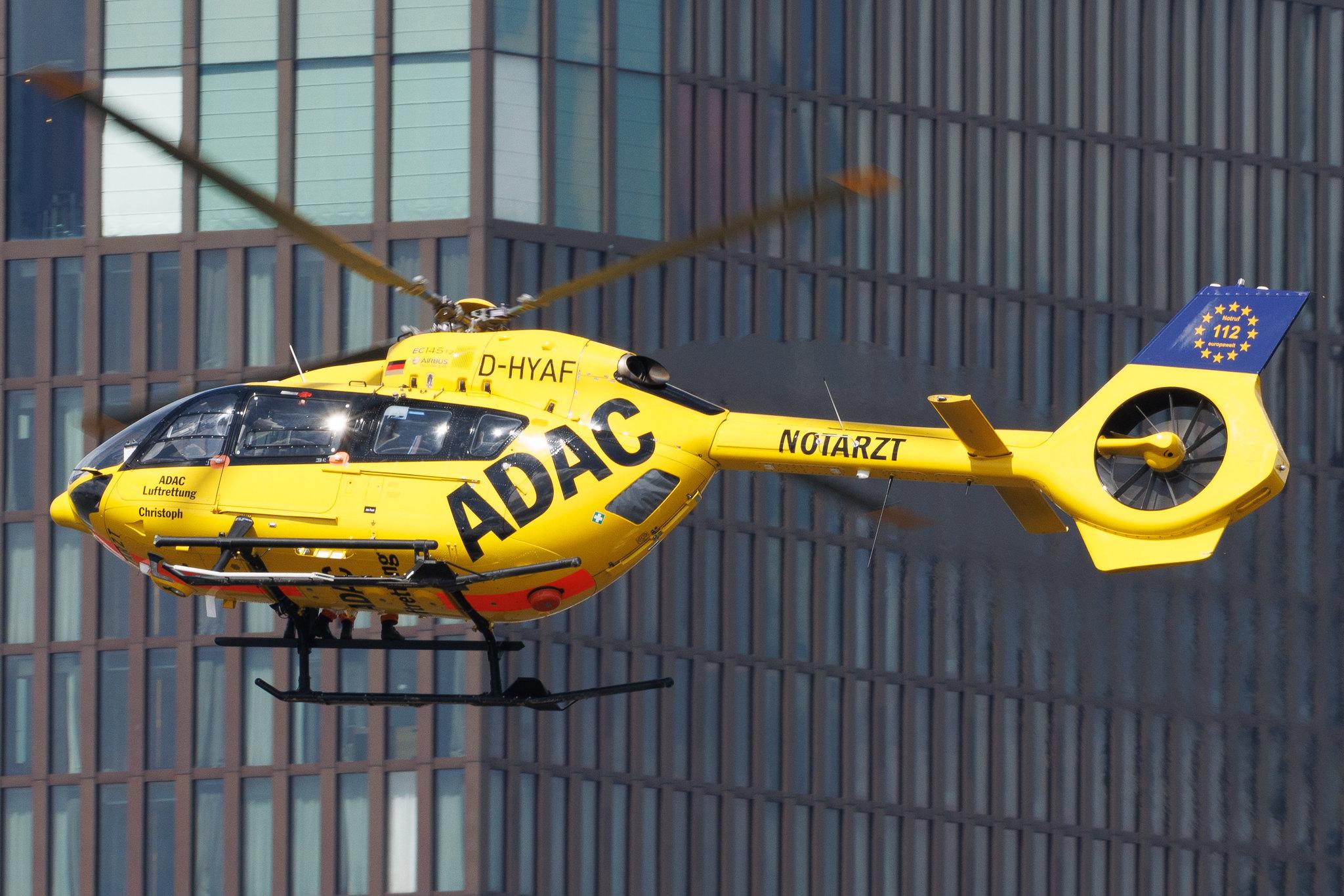 SOS Joint Rescue Operation: ADAC Luftrettung (/ CHX) | Operator: Germany - Air Ambulance | Airbus Helicopters H145 EC45 | D-HYAF | MSN 20043