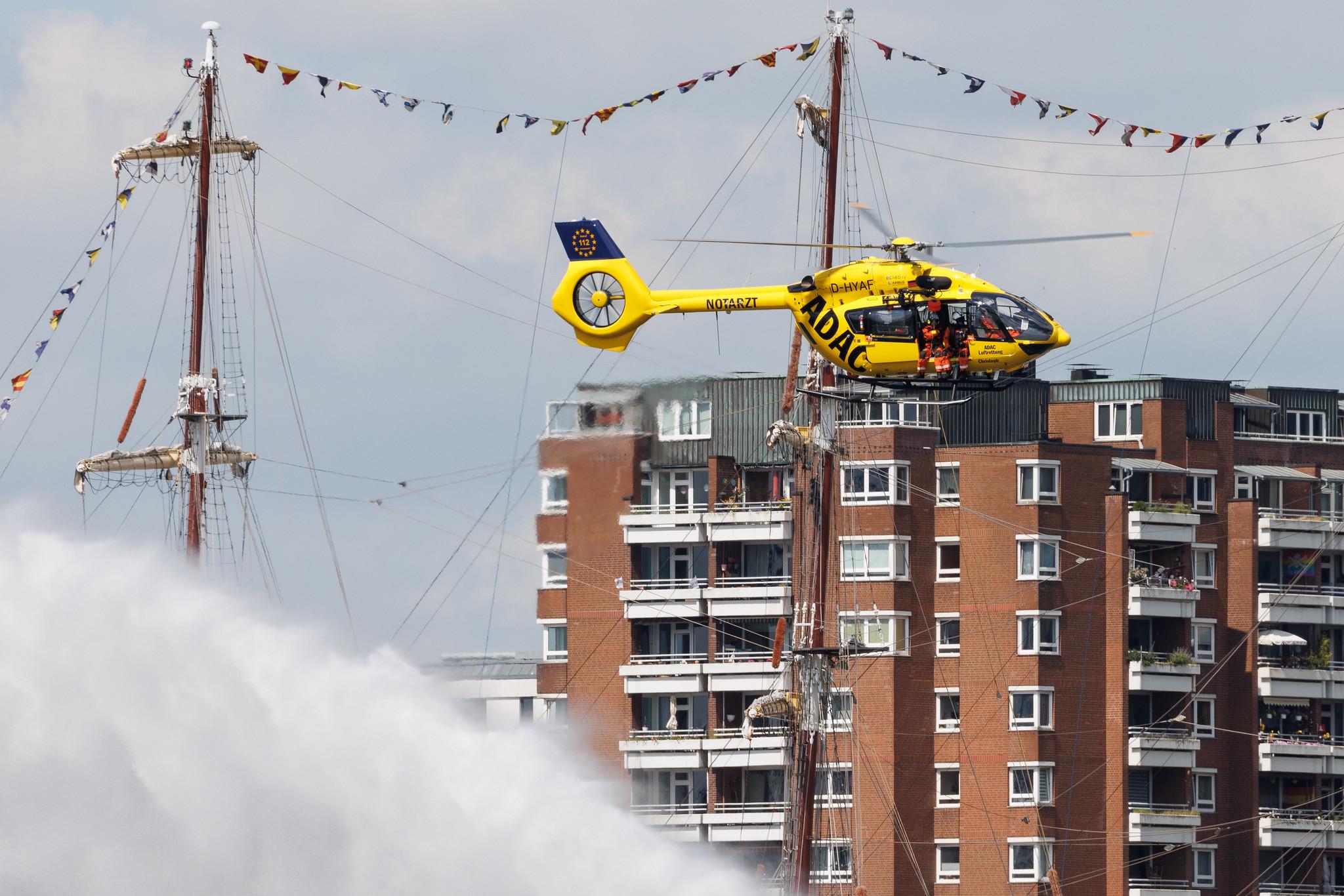 SOS Joint Rescue Operation: ADAC Luftrettung (/ CHX) | Operator: Germany - Air Ambulance | Airbus Helicopters H145 EC45 | D-HYAF | MSN 20043