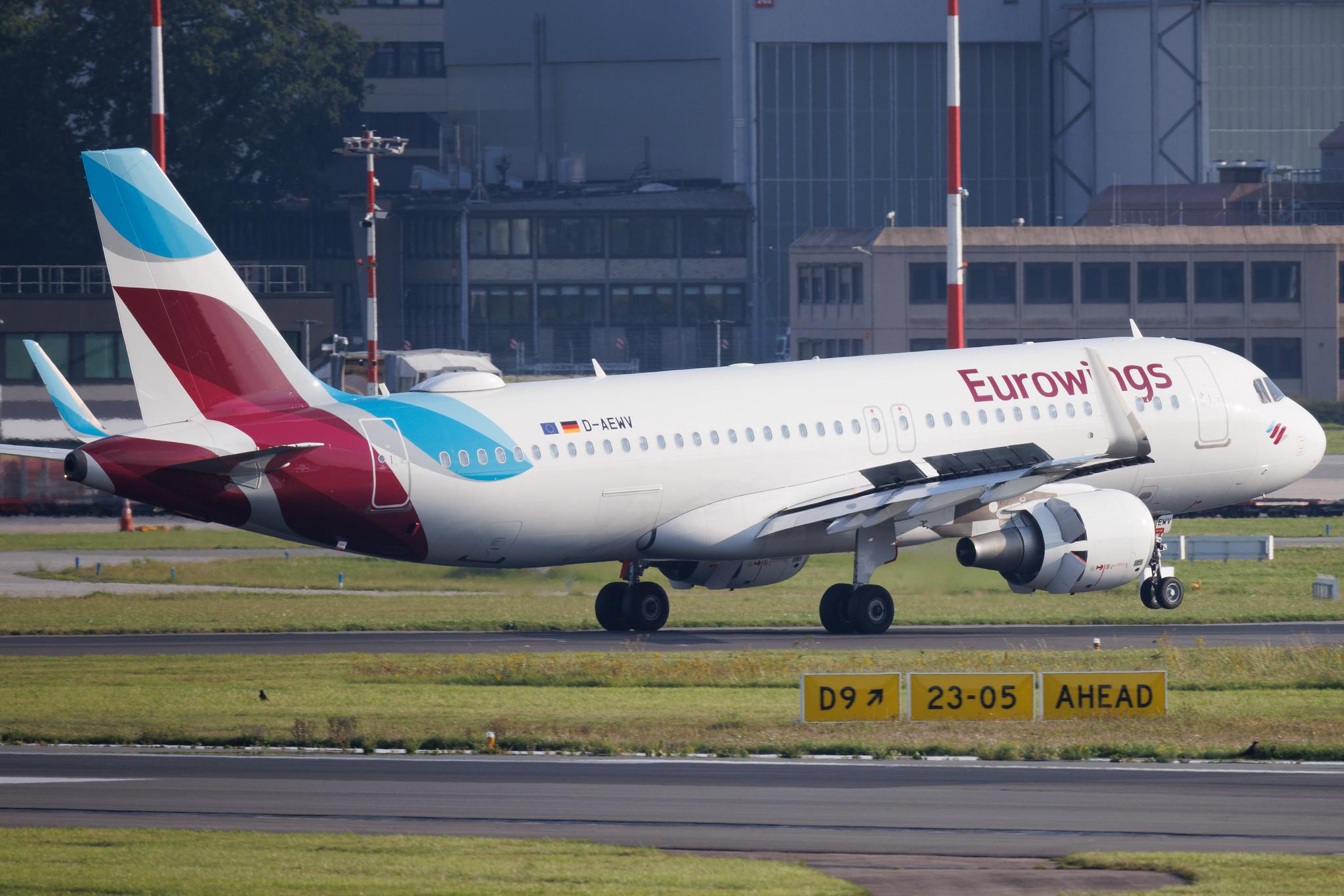 Hamburg Airport: Eurowings (EW / EWG) | Airbus A320-214 A320 | D-AEWV | MSN 7545
