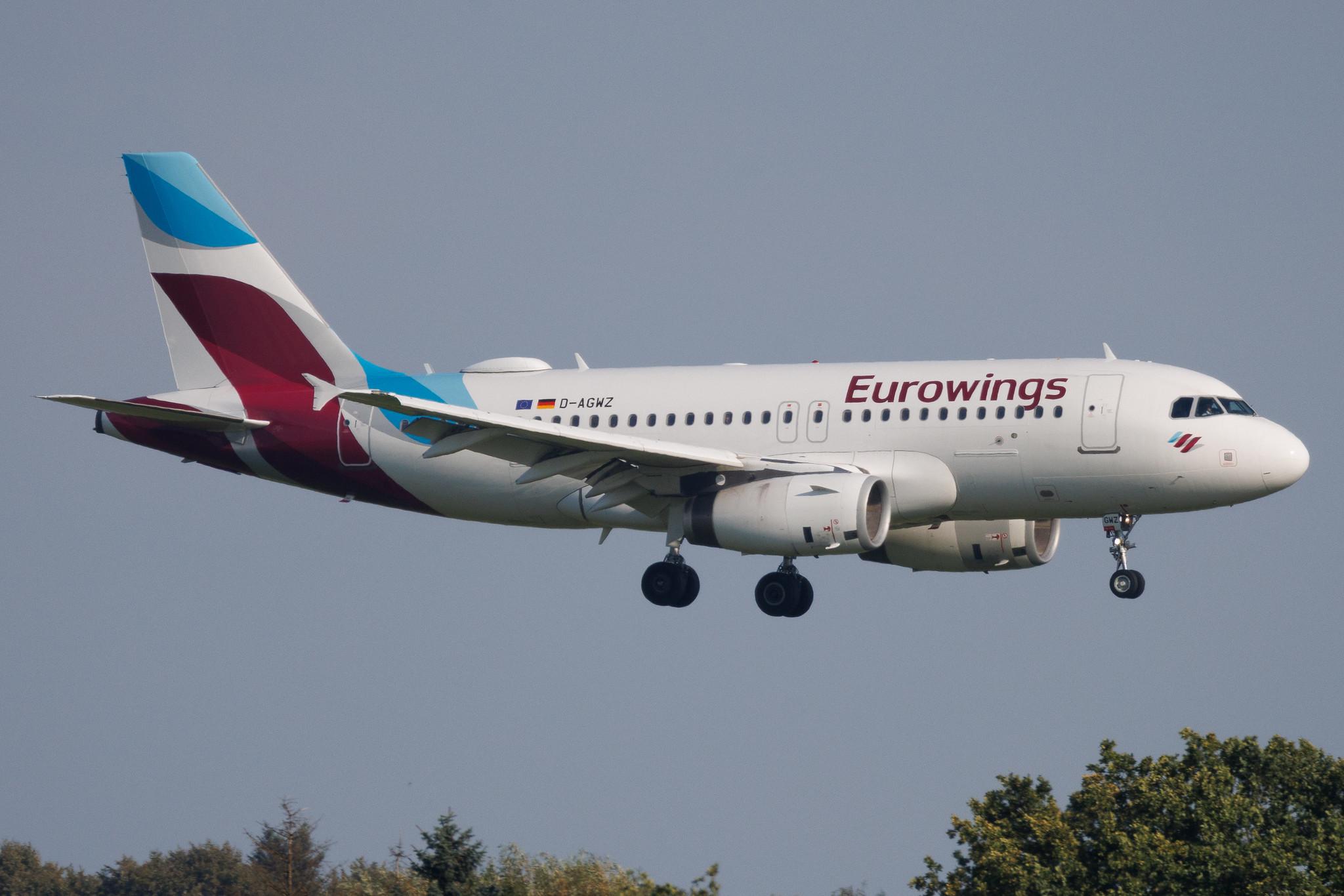 Hamburg Airport: Eurowings (EW / EWG) | Airbus A319-132 A319 | D-AGWZ | MSN 5978