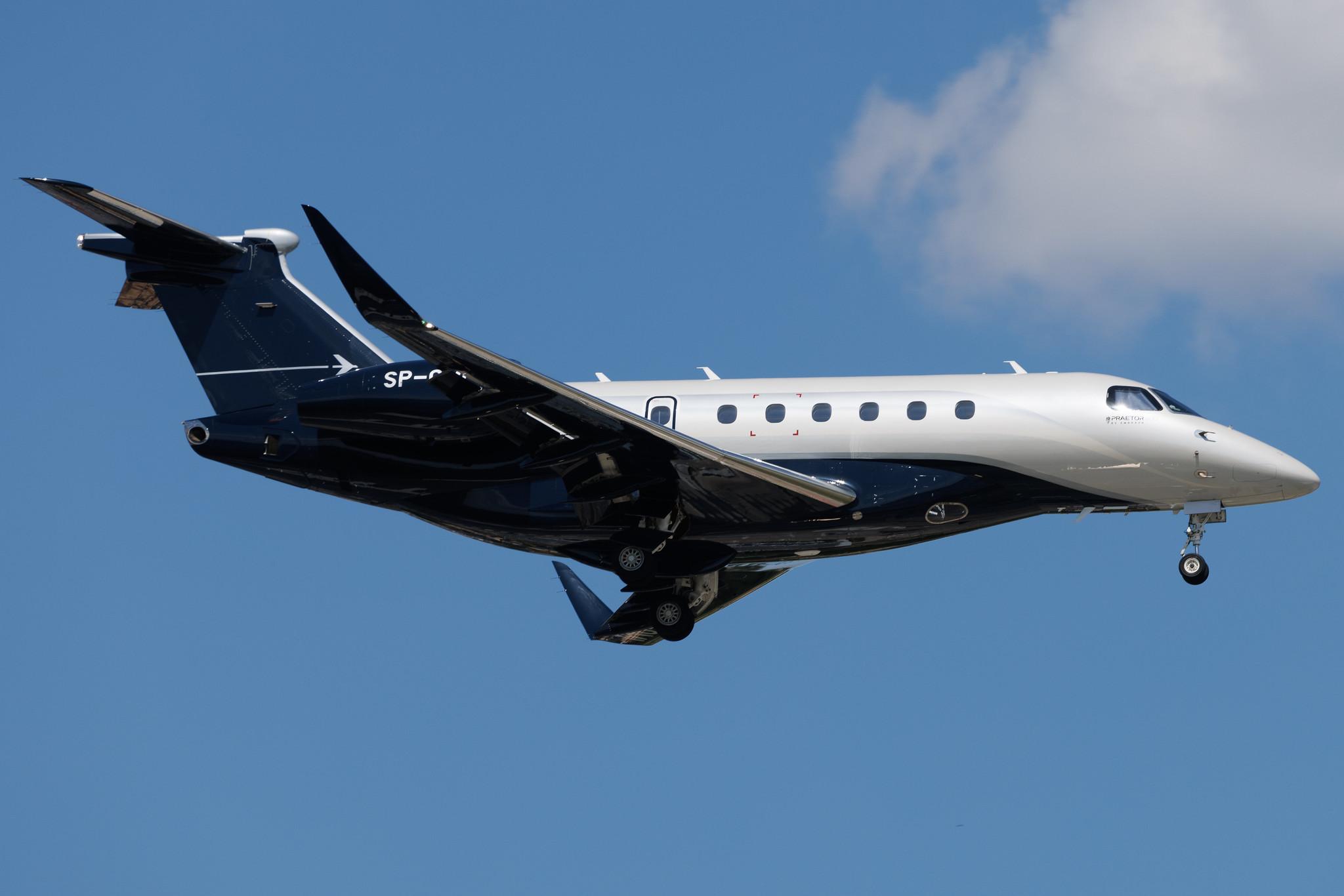 Warsaw Chopin Airport: Jet Story (/ JDI) | Embraer Praetor 600 E550 | SP-OMI | MSN 55020131