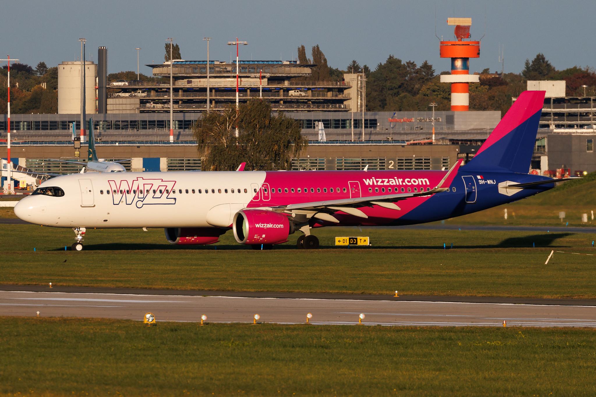 Hamburg Airport: Wizz Air (W6 / WZZ) | Operator: Wizz Air Malta | Airbus A321-271NX A21N | 9H-WNJ | MSN 11873