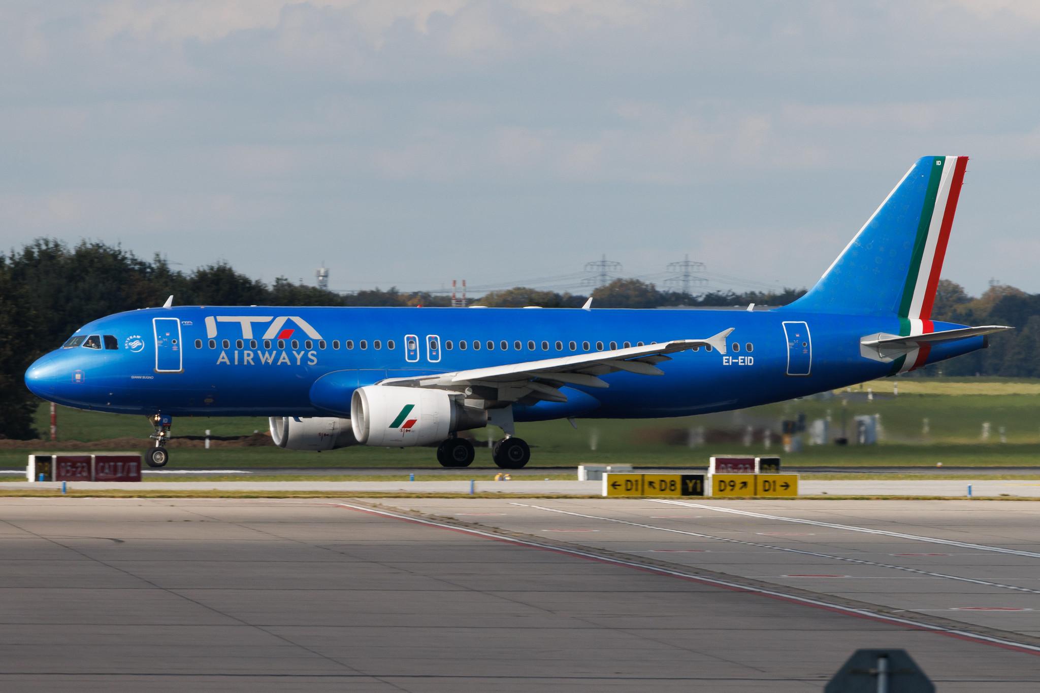 Hamburg Airport: ITA Airways (AZ / ITY) | Airbus A320-216 A320 | EI-EID | MSN 4523