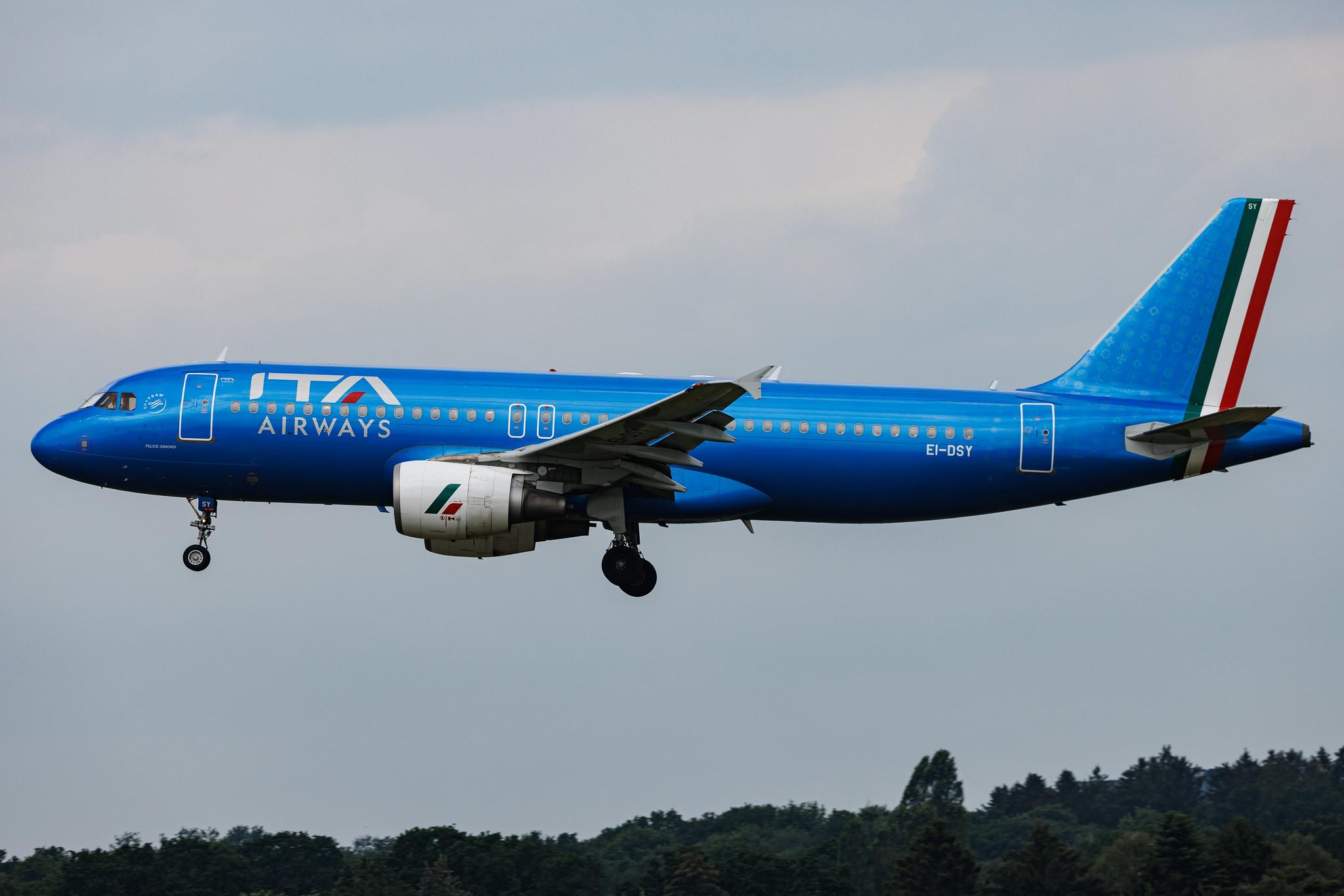 Hamburg Airport: ITA Airways (AZ / ITY) | Airbus A320-216 A320 | EI-DSY | MSN 3666
