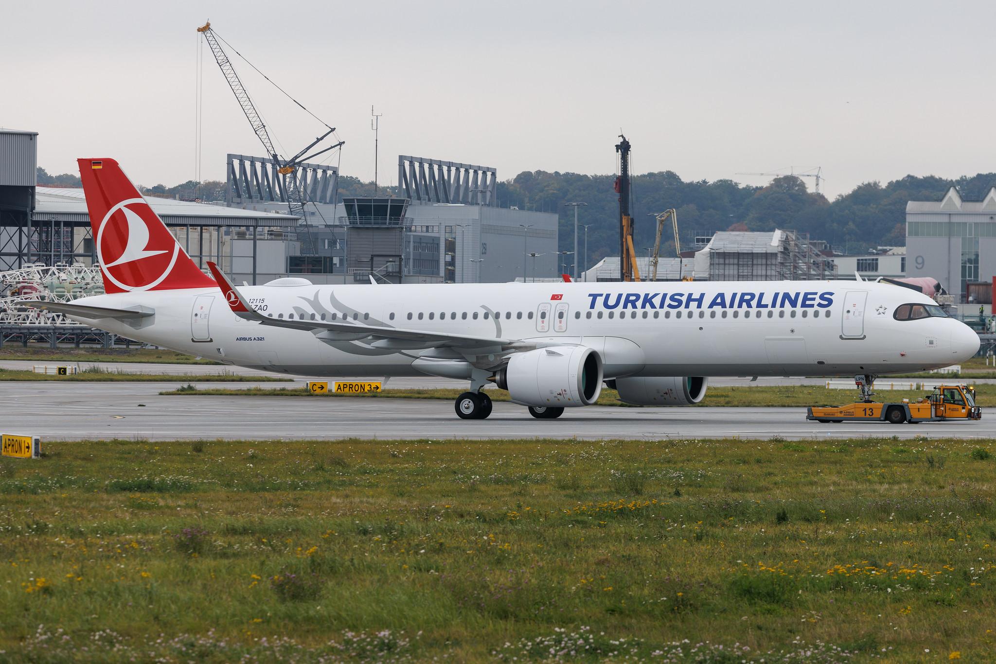 Hamburg Finkenwerder: Turkish Airlines (TK / THY) | Airbus A321-271NX A21N | D-AZAO | TC-LPN | MSN 12115