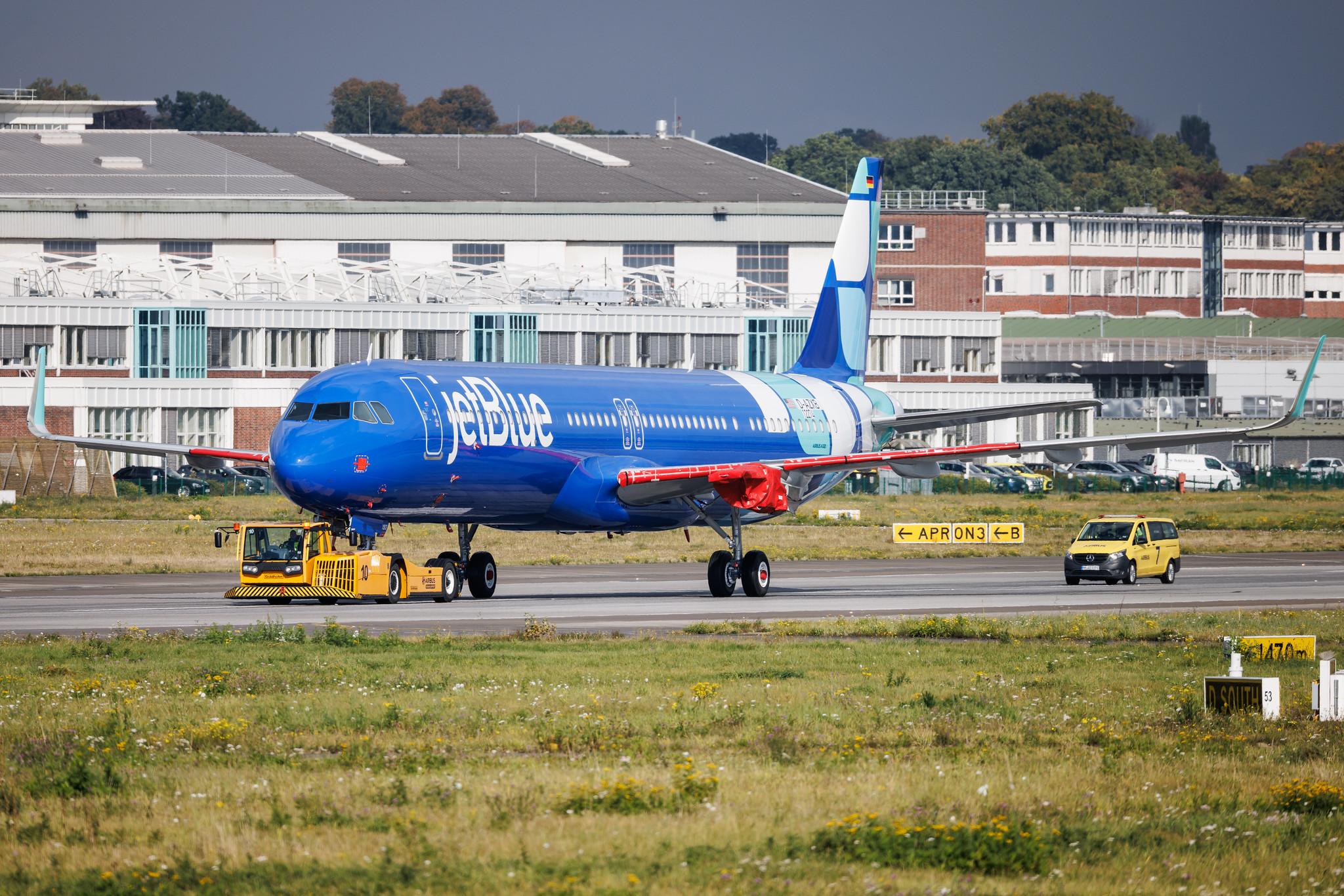 Hamburg Finkenwerder: JetBlue Airways (B6 / JBU) | Airbus A321-271NX A21N | D-AZXB | N2193J | MSN 12274