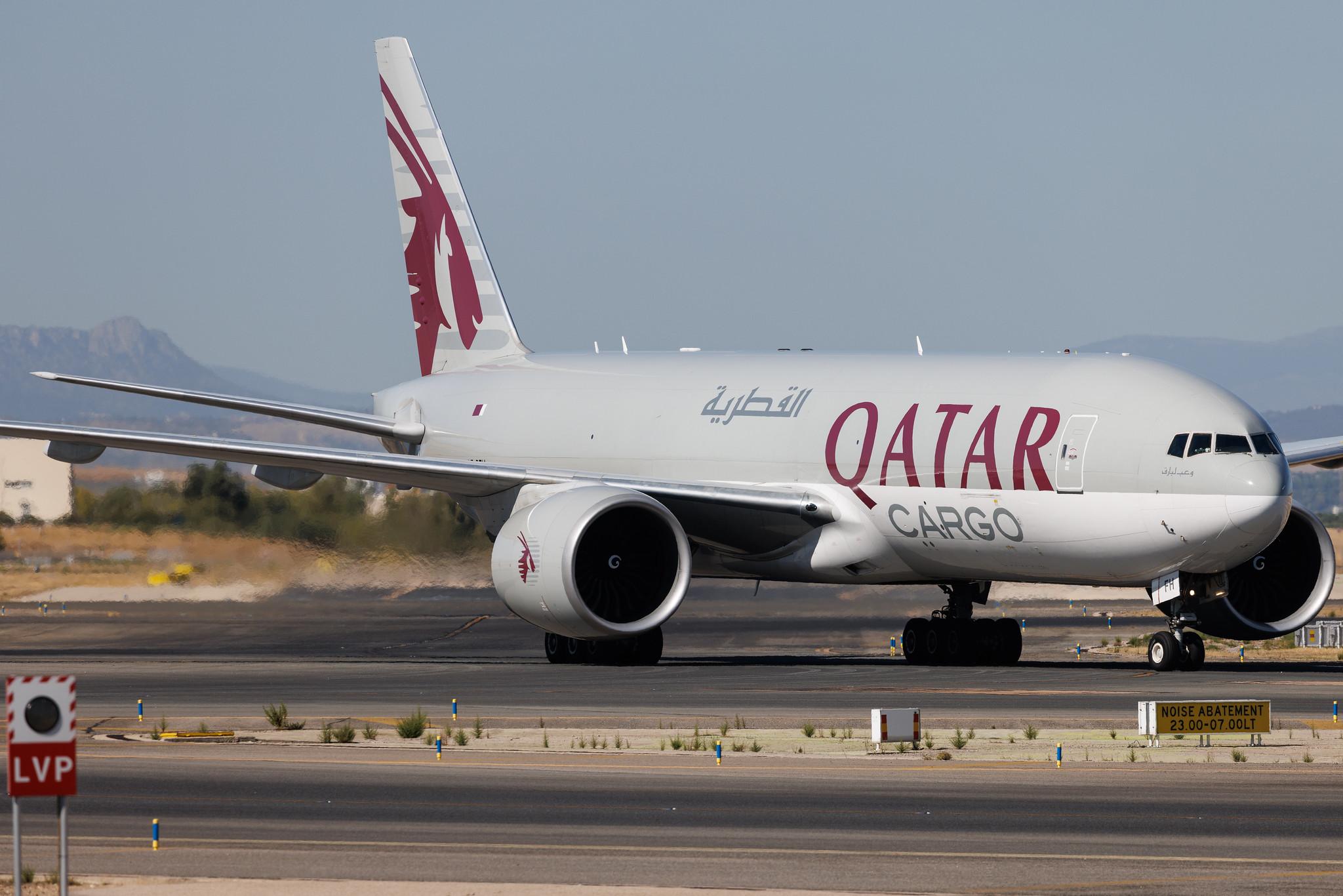 Madrid Barajas Airport: Qatar Cargo (QR / QTR) | Operator: Qatar Airways | Boeing 777-FDZ B77L | A7-BFH | MSN 42298