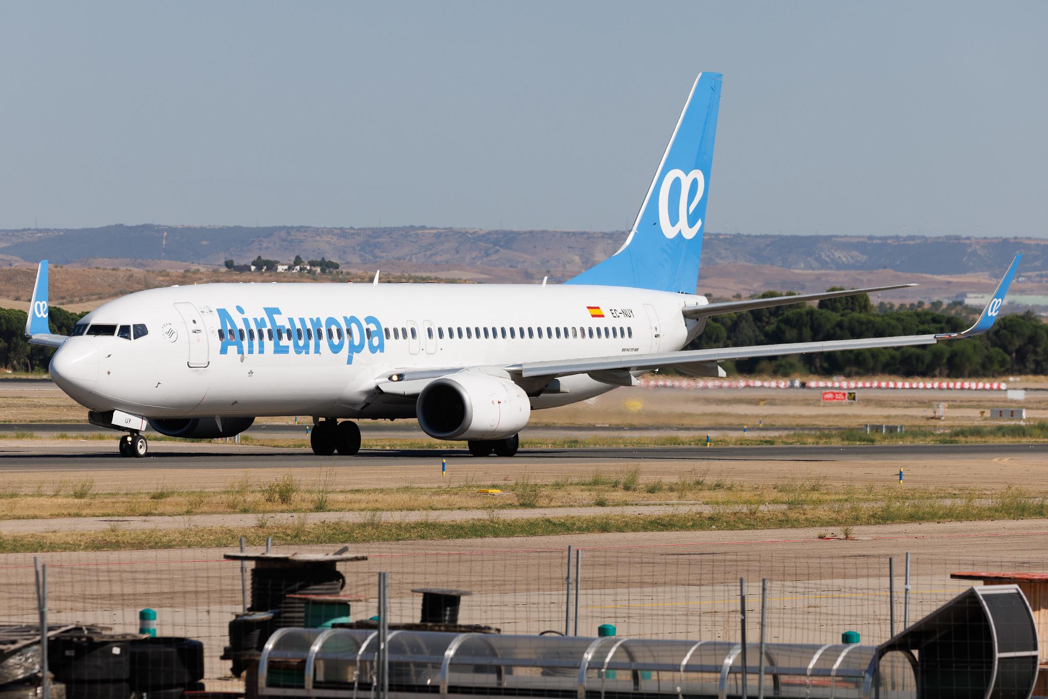 Madrid Barajas Airport: Air Europa (UX / AEA) | Boeing 737-8GP B738 | EC-NUY | MSN 39858