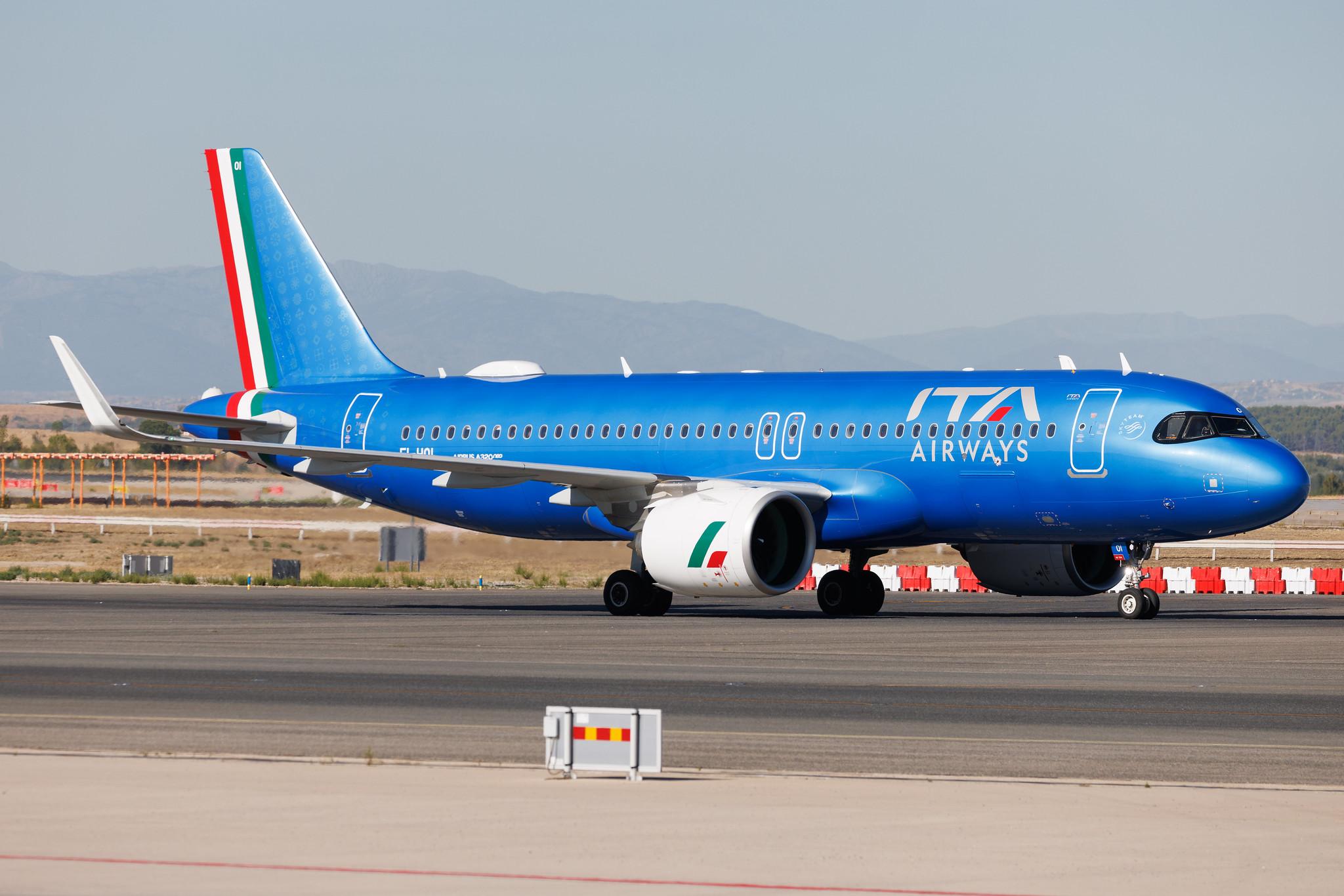 Madrid Barajas Airport: ITA Airways (AZ / ITY) | Airbus A320-272N A20N | EI-HOI | MSN 11945