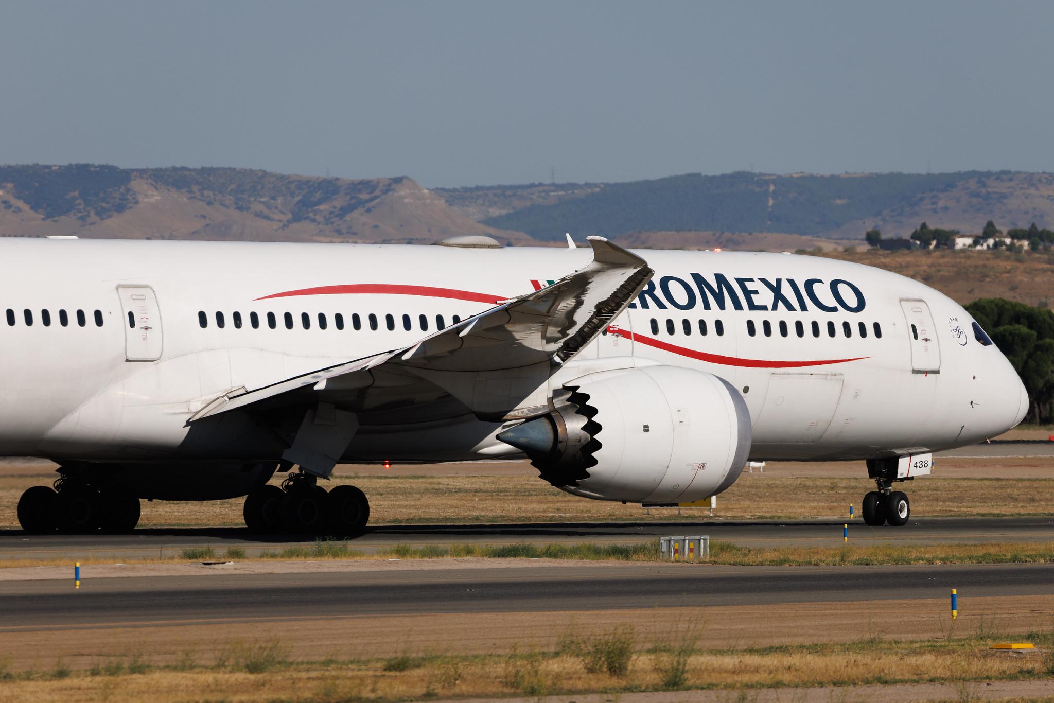 Madrid Barajas Airport: Aeromexico (AM / AMX) | Boeing 787-9 Dreamliner B789 | N438AM | MSN 43862