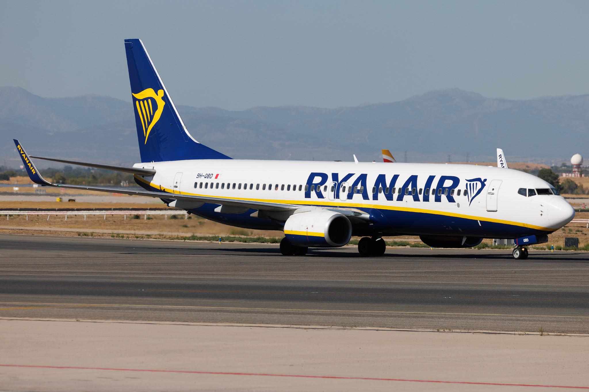 Madrid Barajas Airport: Ryanair (FR / RYR) | Operator: Malta Air | Boeing 737-8AS B738 | 9H-QBD | MSN 61579