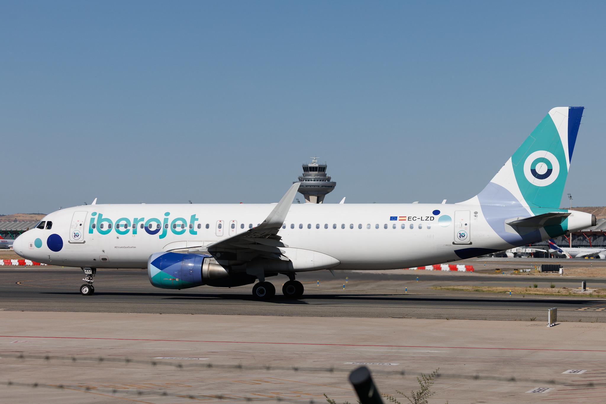 Madrid Barajas Airport: Iberojet (E9 / EVE) | Airbus A320-214 A320 | EC-LZD | MSN 5642