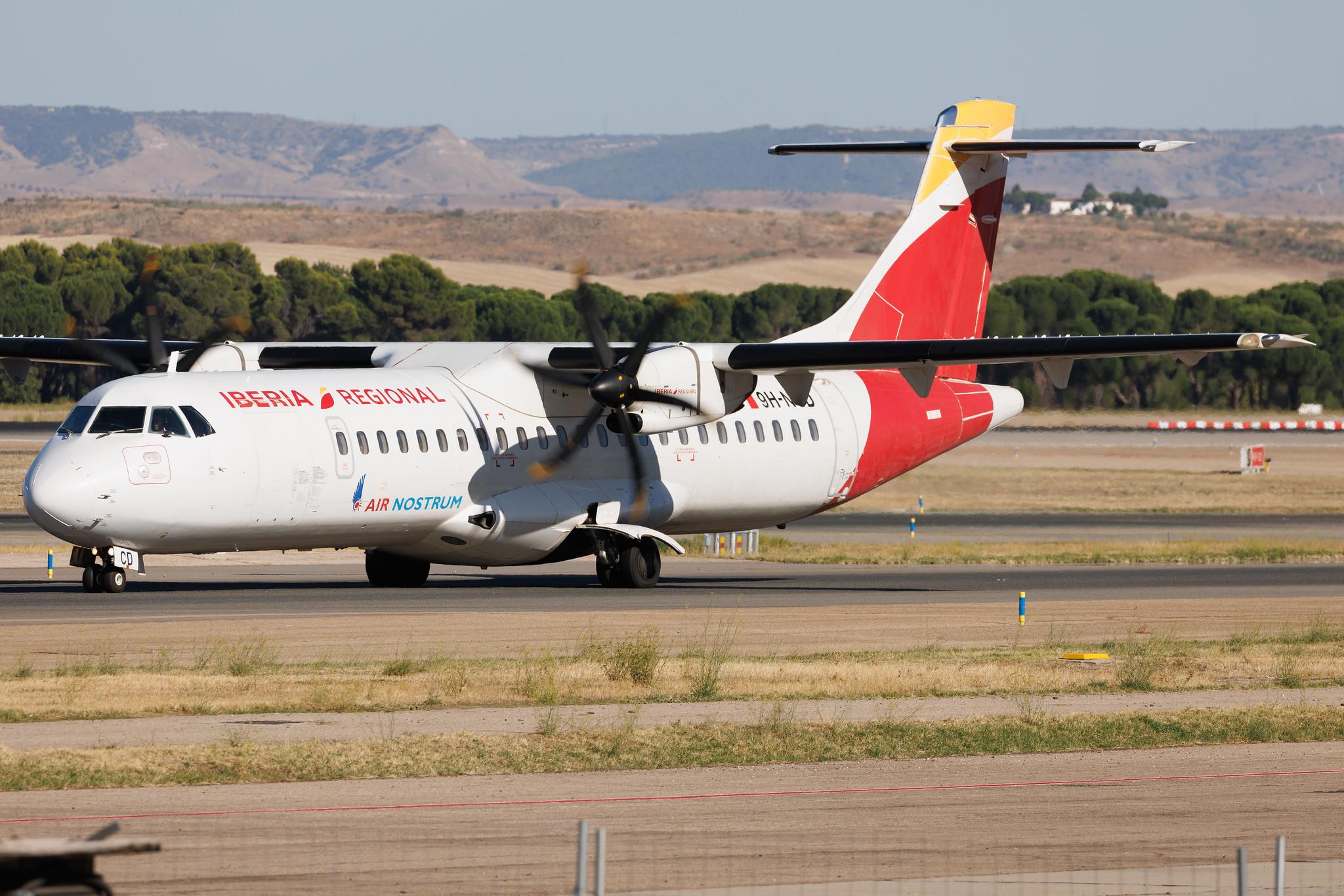 Madrid Barajas Airport: Iberia Regional (IB / IBE) | Operator: Mel Air | ATR 72-600 AT76 | 9H-NCD | MSN 1059