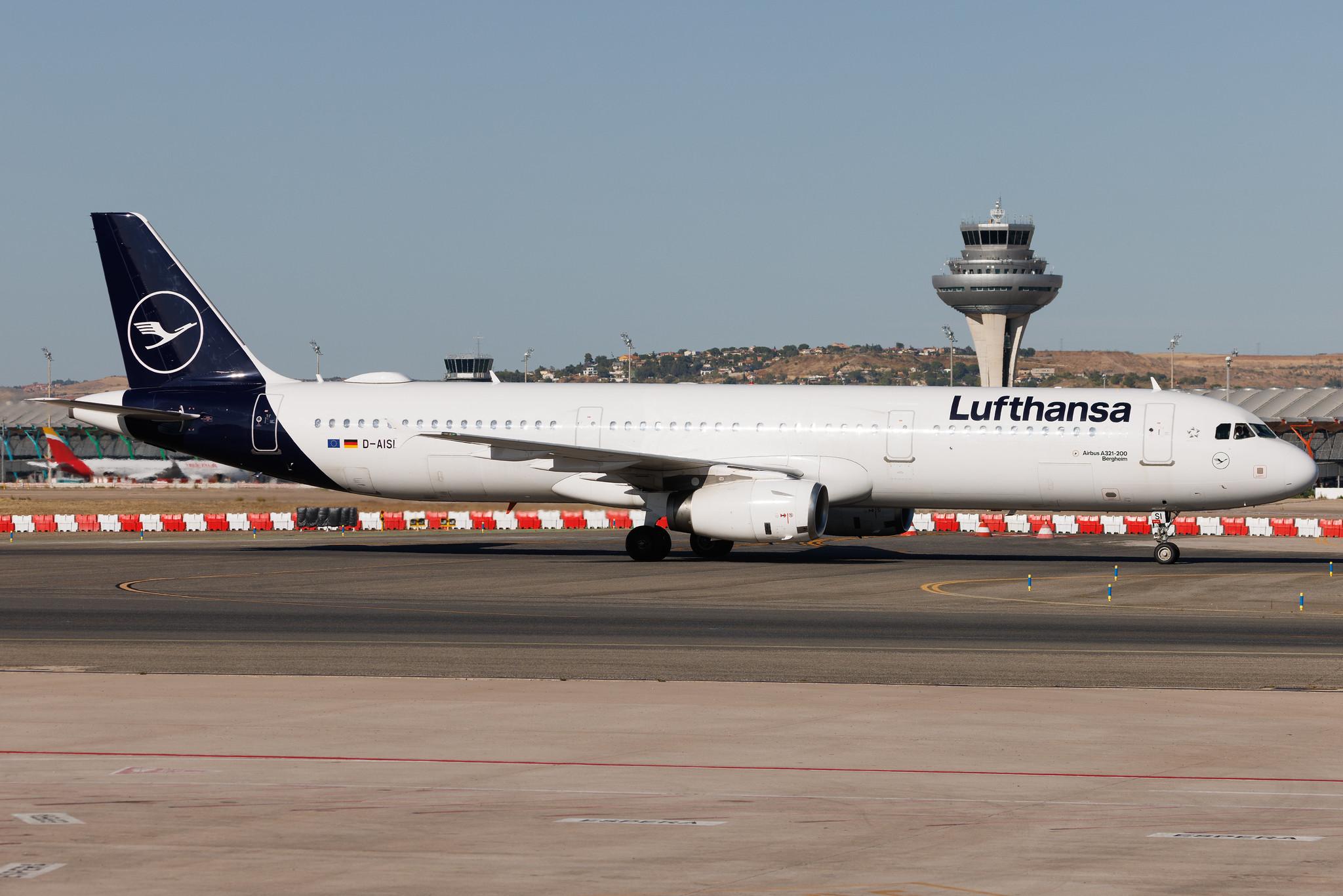 Madrid Barajas Airport: Lufthansa (LH / DLH) | Airbus A321-231 A321 | D-AISI | MSN 3339