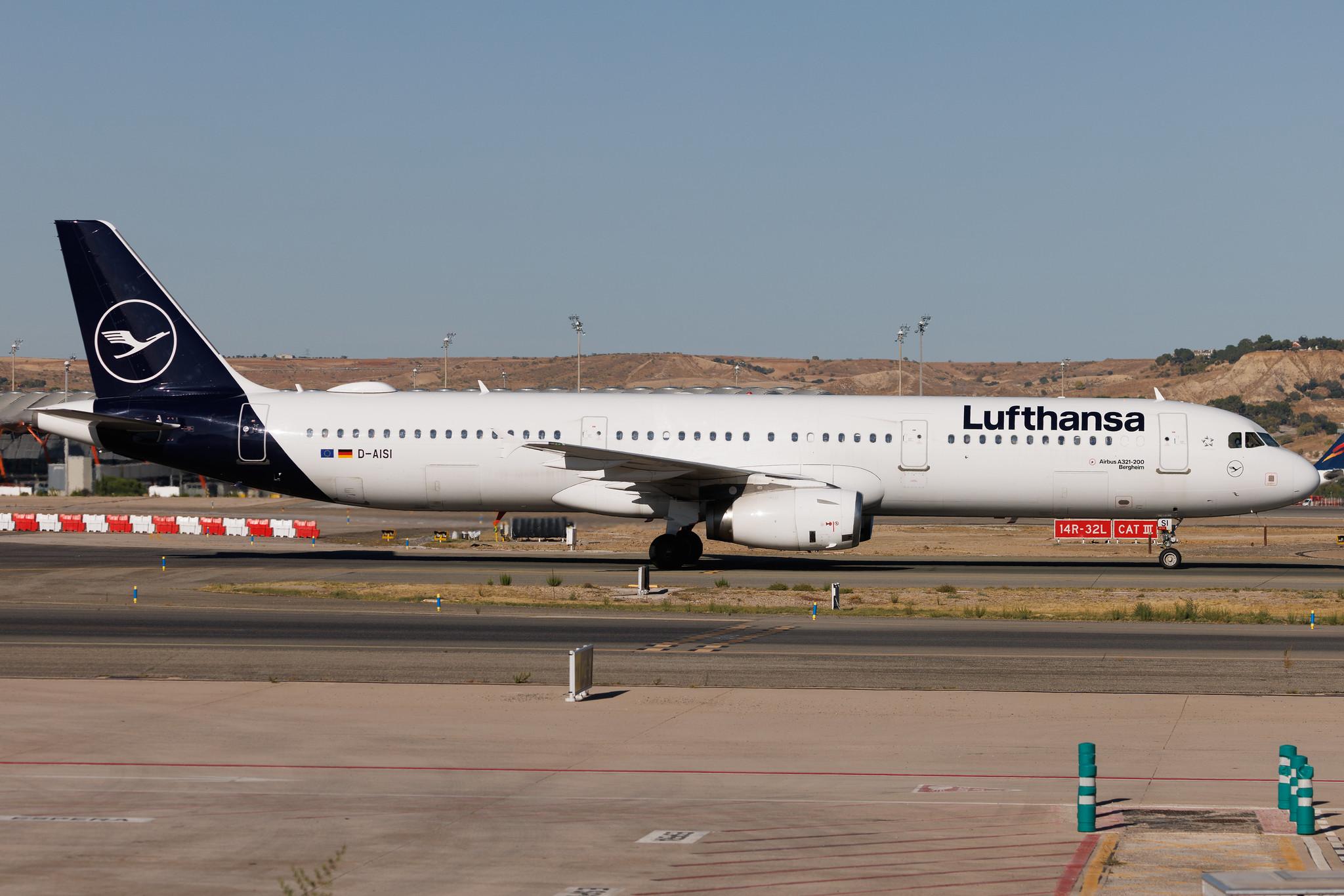 Madrid Barajas Airport: Lufthansa (LH / DLH) | Airbus A321-231 A321 | D-AISI | MSN 3339