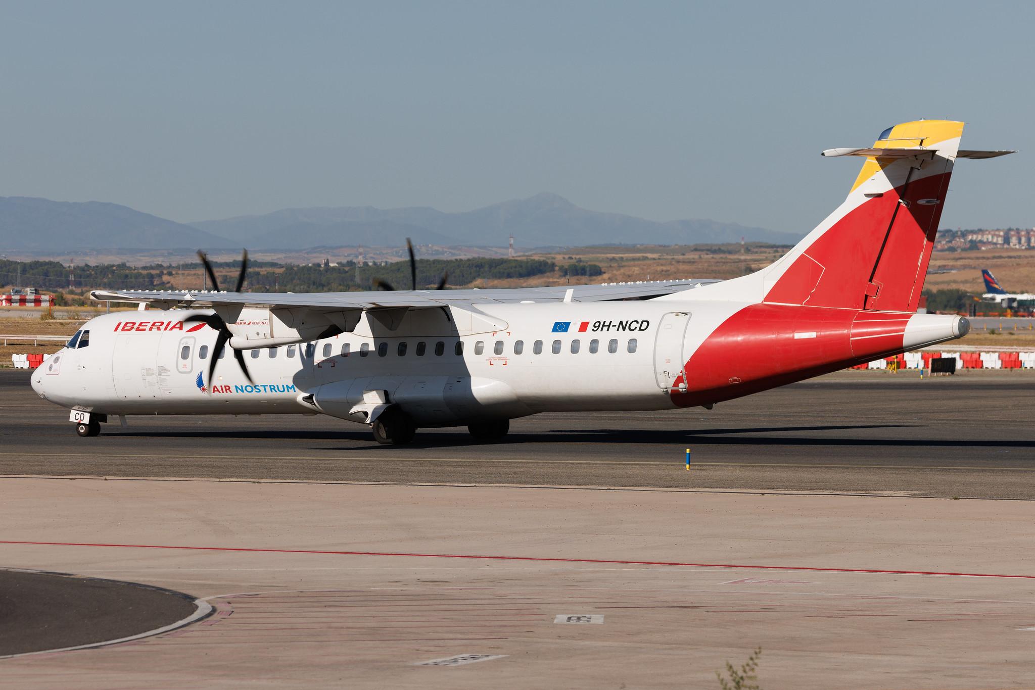 Madrid Barajas Airport: Iberia Regional (IB / IBE) | Operator: Mel Air | ATR 72-600 AT76 | 9H-NCD | MSN 1059