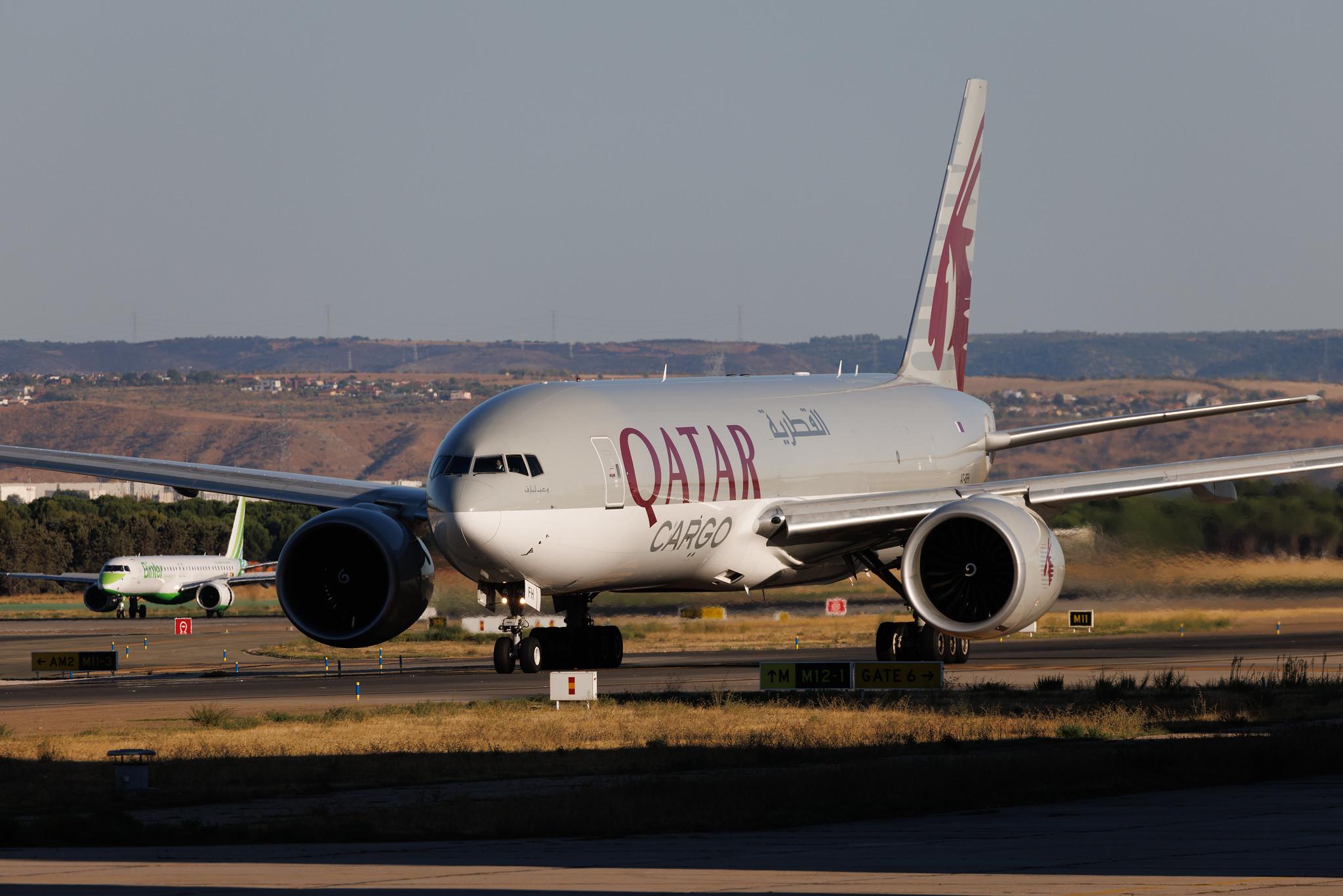 Madrid Barajas Airport: Qatar Cargo (QR / QTR) | Operator: Qatar Airways | Boeing 777-FDZ B77L | A7-BFH | MSN 42298