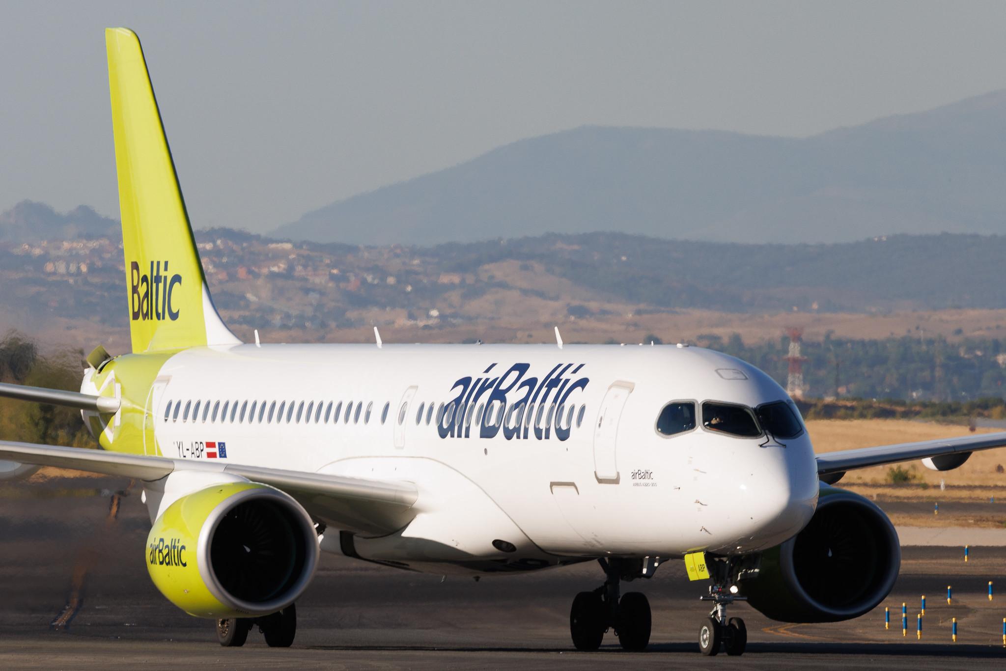 Madrid Barajas Airport: Air Baltic (BT / BTI) | Airbus A220-300 BCS3 | YL-ABP | MSN 55224