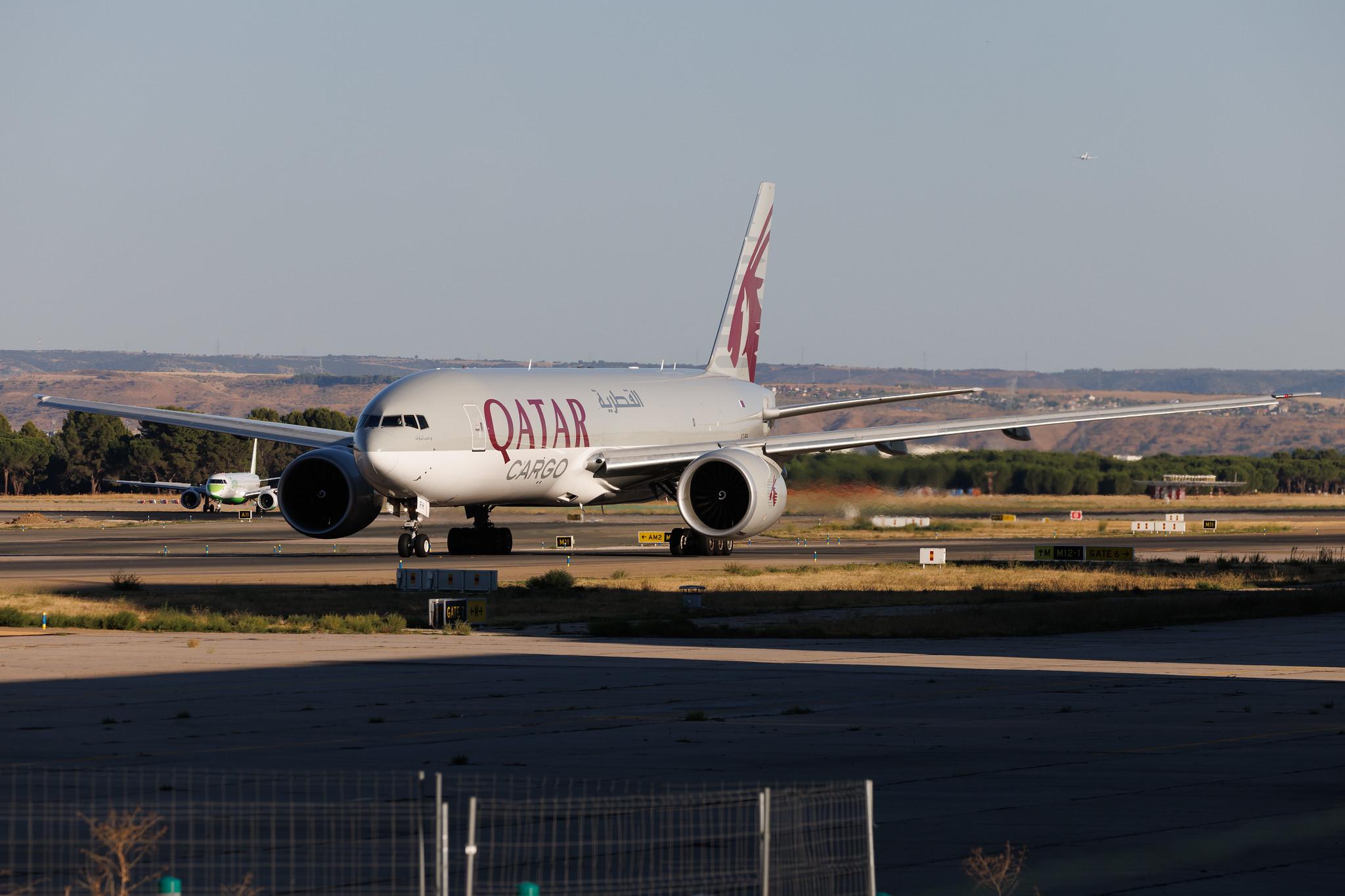 Madrid Barajas Airport: Qatar Cargo (QR / QTR) | Operator: Qatar Airways | Boeing 777-FDZ B77L | A7-BFH | MSN 42298