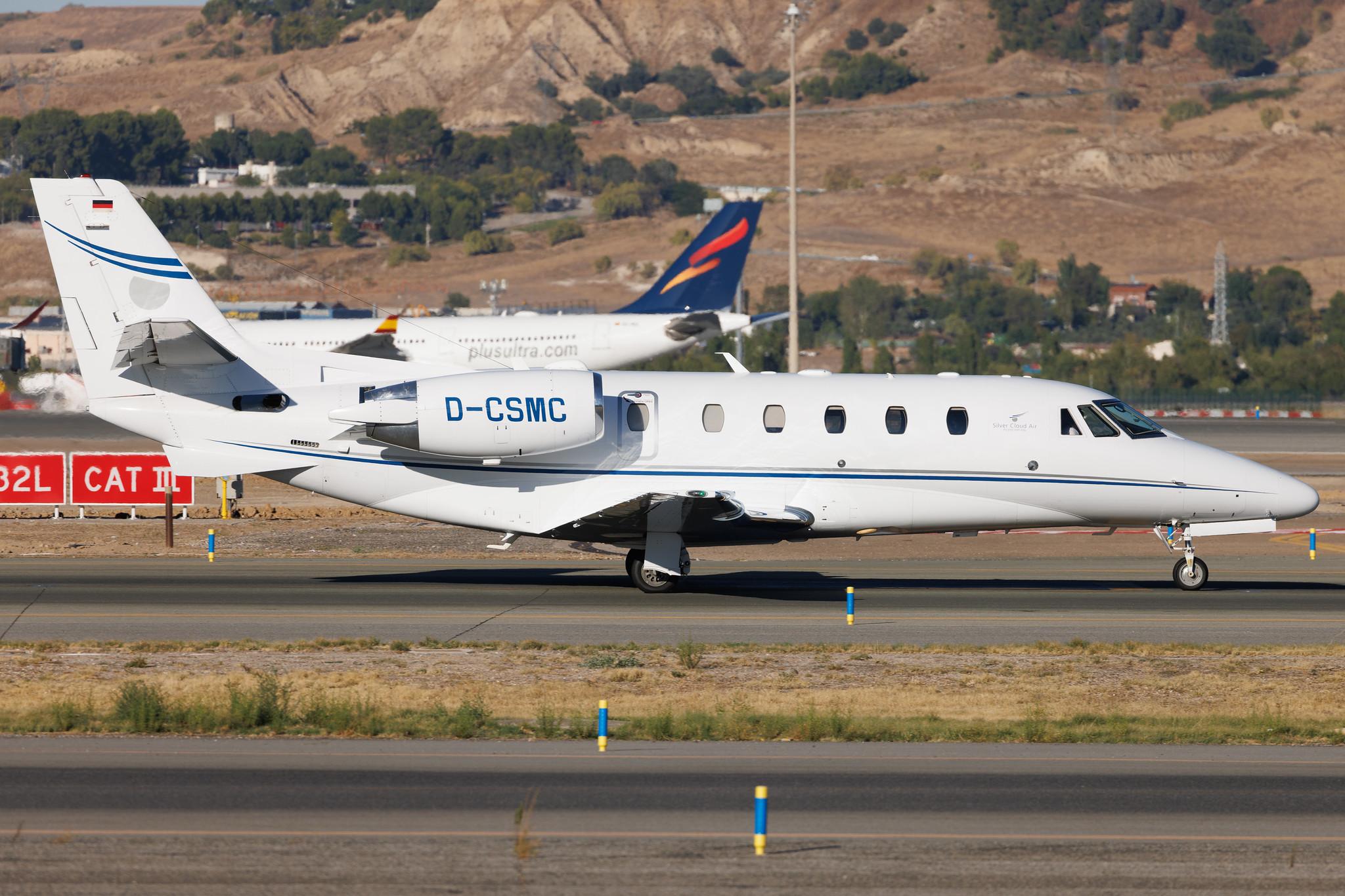 Madrid Barajas Airport: Silver Cloud Air (/ SCR) | Cessna 560XL Citation XLS+ C56X | D-CSMC | MSN 560-6168