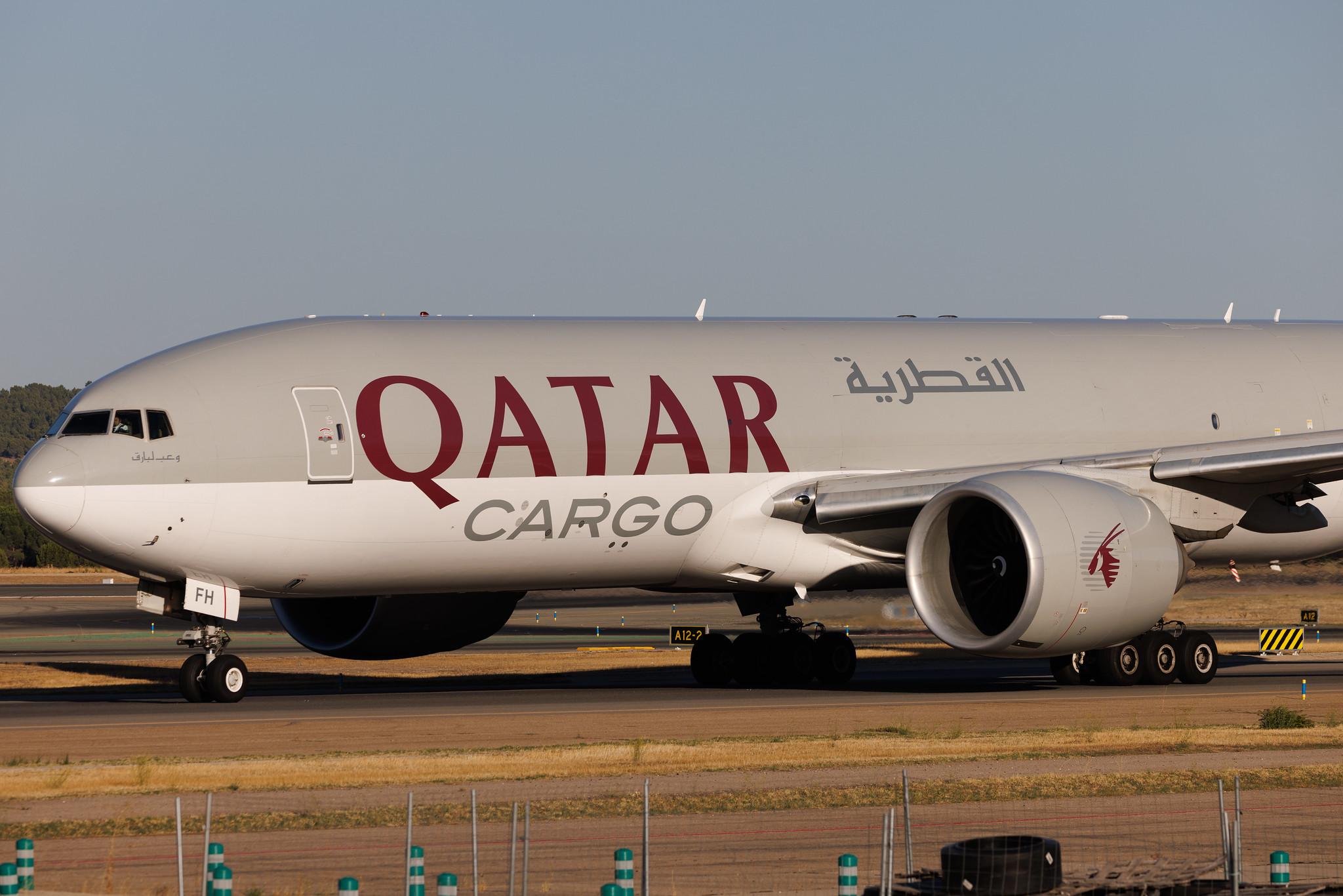 Madrid Barajas Airport: Qatar Cargo (QR / QTR) | Operator: Qatar Airways | Boeing 777-FDZ B77L | A7-BFH | MSN 42298