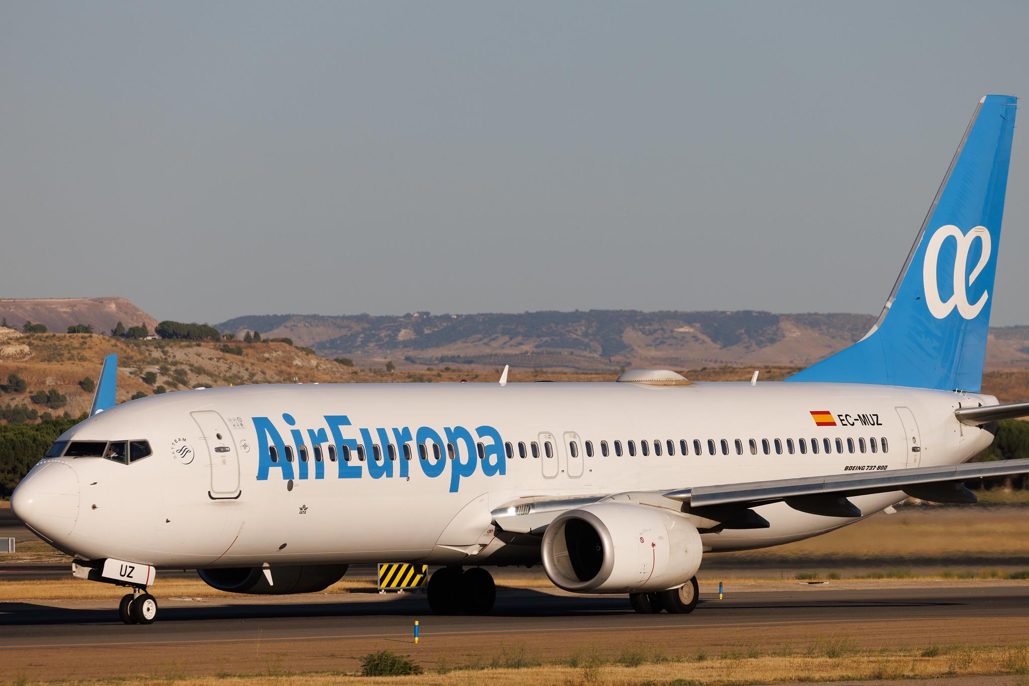 Madrid Barajas Airport: Air Europa (UX / AEA) | Boeing 737-85P B738 | EC-MUZ | MSN 60589