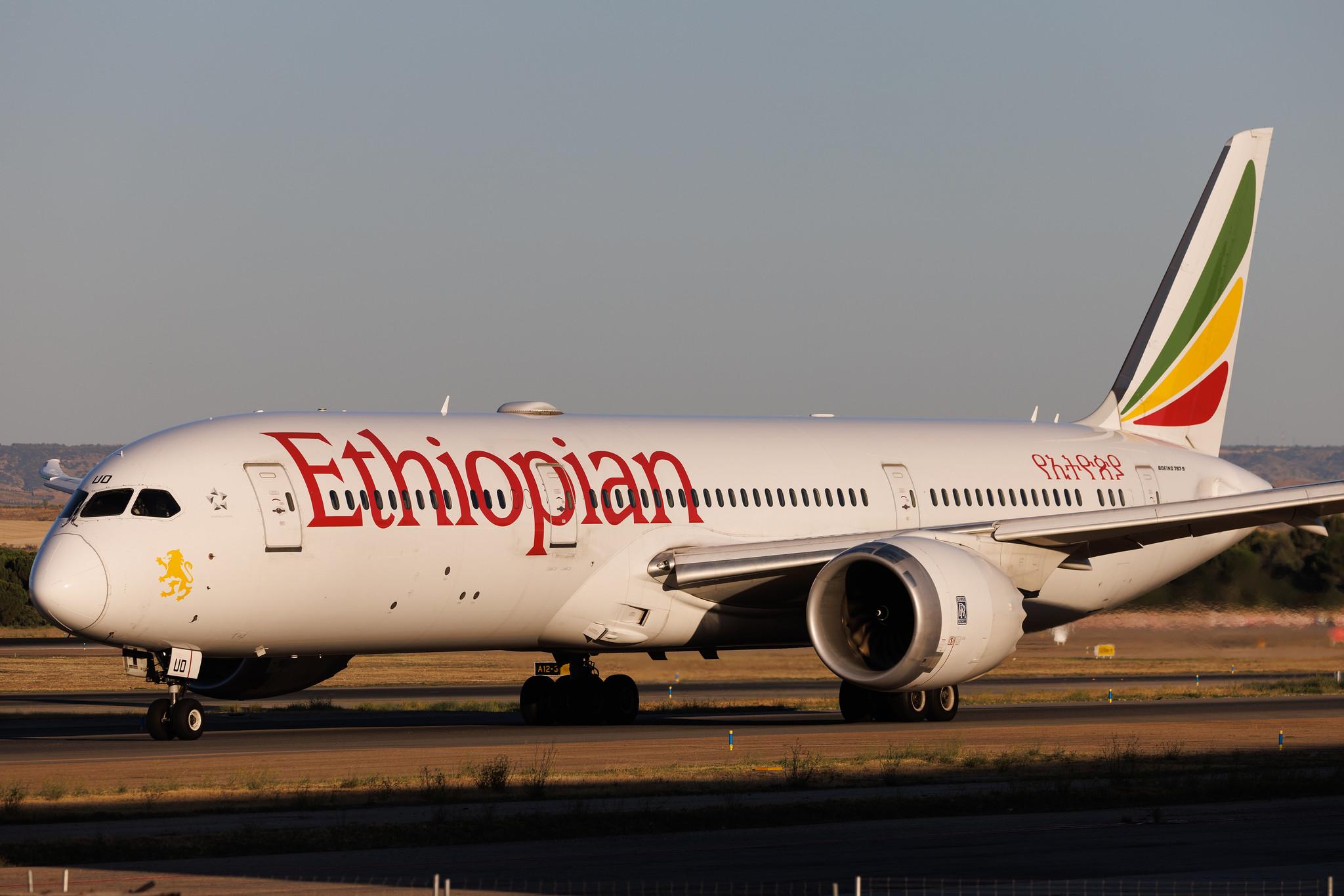 Madrid Barajas Airport: Ethiopian Airlines (ET / ETH) | Boeing 787-9 Dreamliner B789 | ET-AUO | MSN 38778