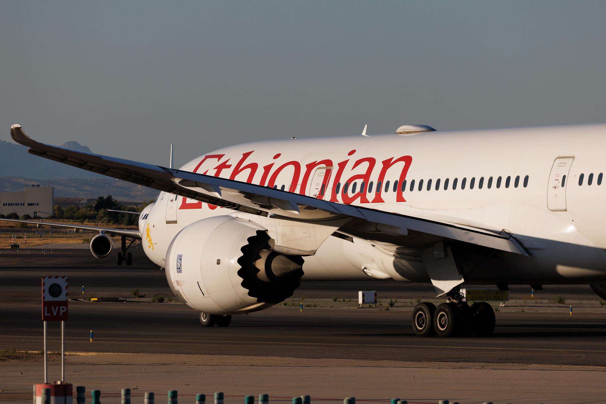Madrid Barajas Airport: Ethiopian Airlines (ET / ETH) | Boeing 787-9 Dreamliner B789 | ET-AUO | MSN 38778