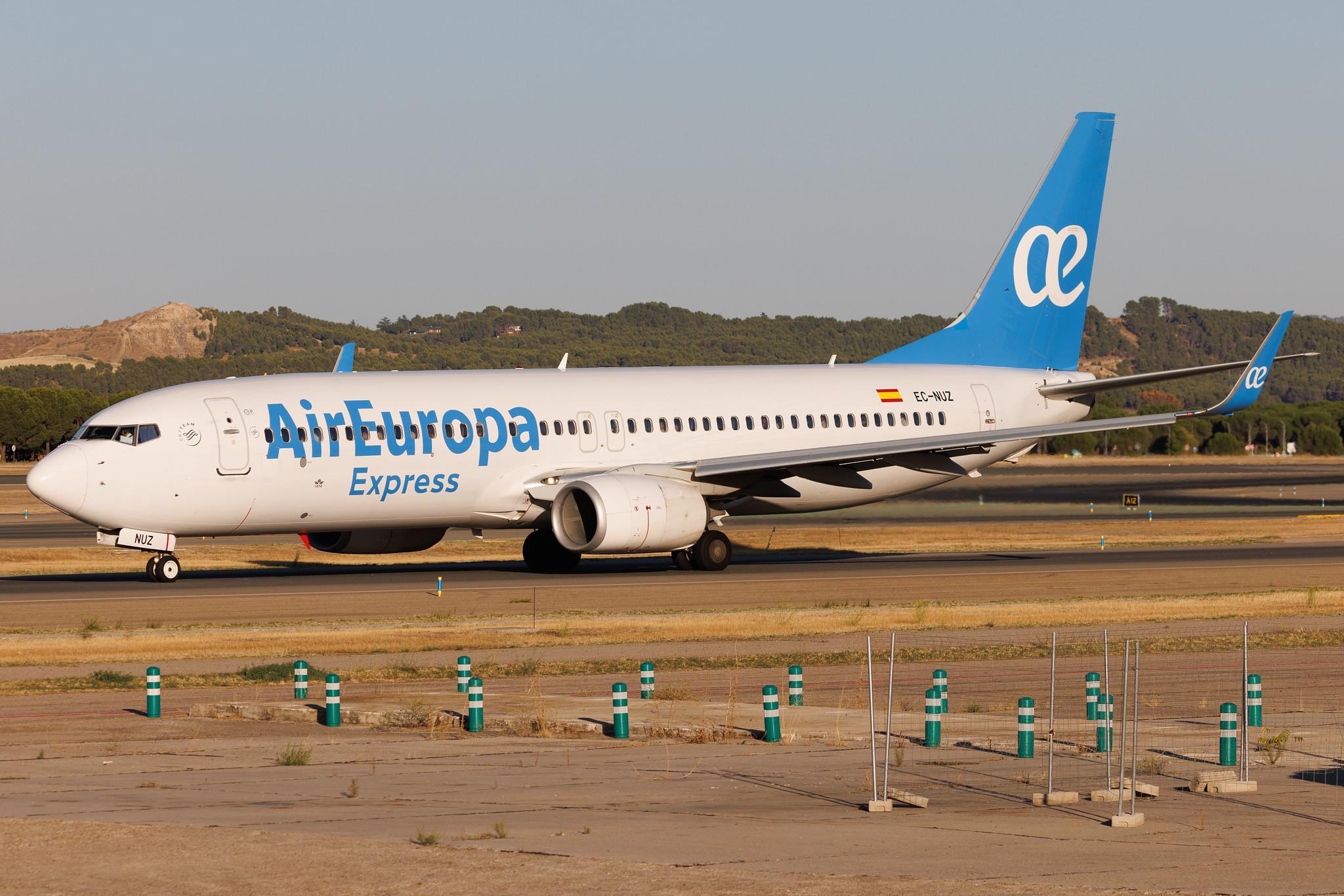 Madrid Barajas Airport: Air Europa Express (UX / AEA) | Boeing 737-8GP B738 | EC-NUZ | MSN 39866