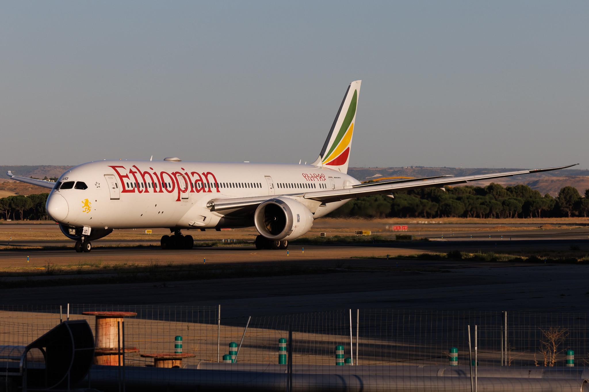 Madrid Barajas Airport: Ethiopian Airlines (ET / ETH) | Boeing 787-9 Dreamliner B789 | ET-AUO | MSN 38778