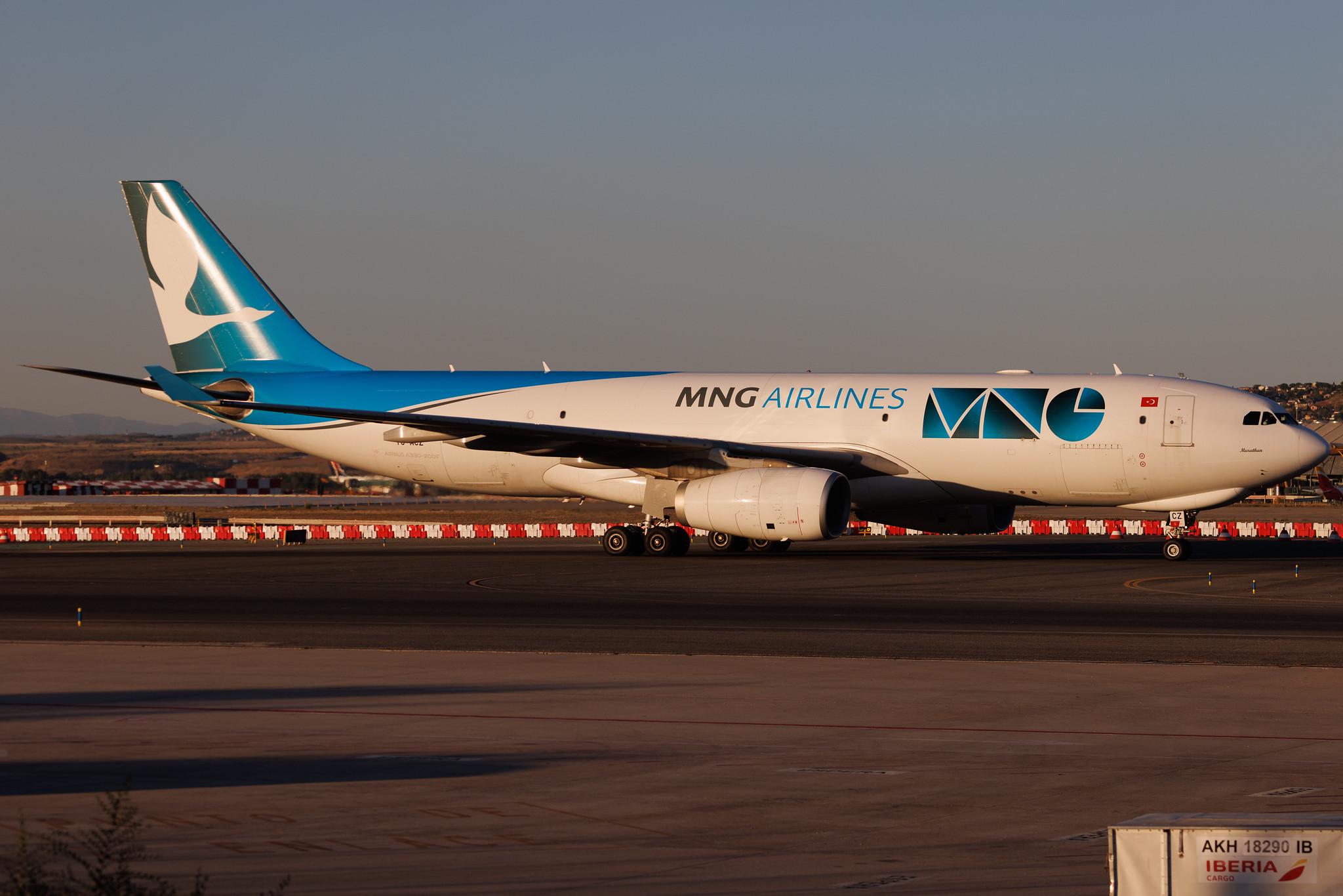 Madrid Barajas Airport: MNG Airlines (MB / MNB) | Airbus A330-243F A332 | TC-MCZ | MSN 1332