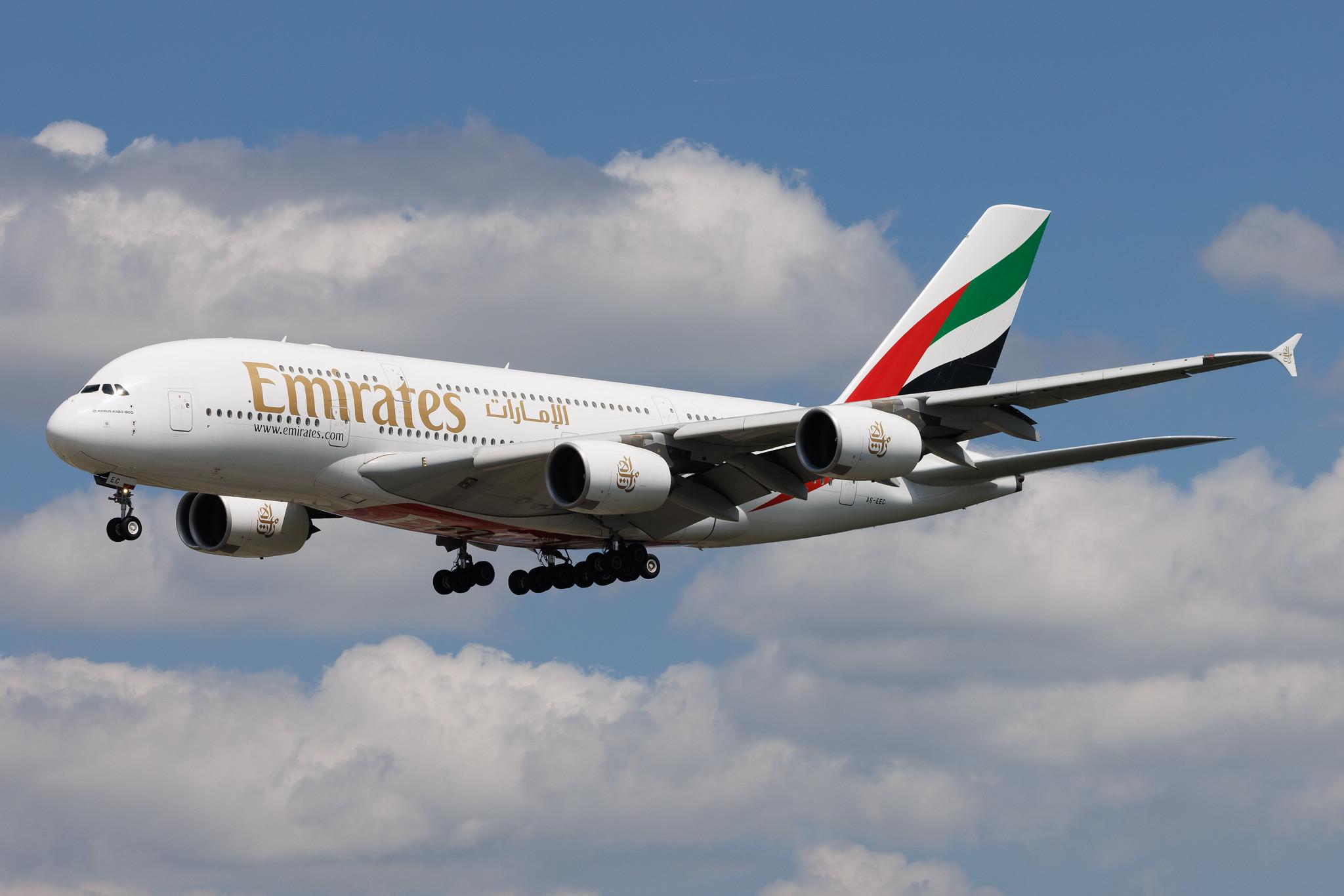 Frankfurt Airport: Emirates (EK / UAE) | Airbus A380-861 A388 | A6-EEC | MSN 110