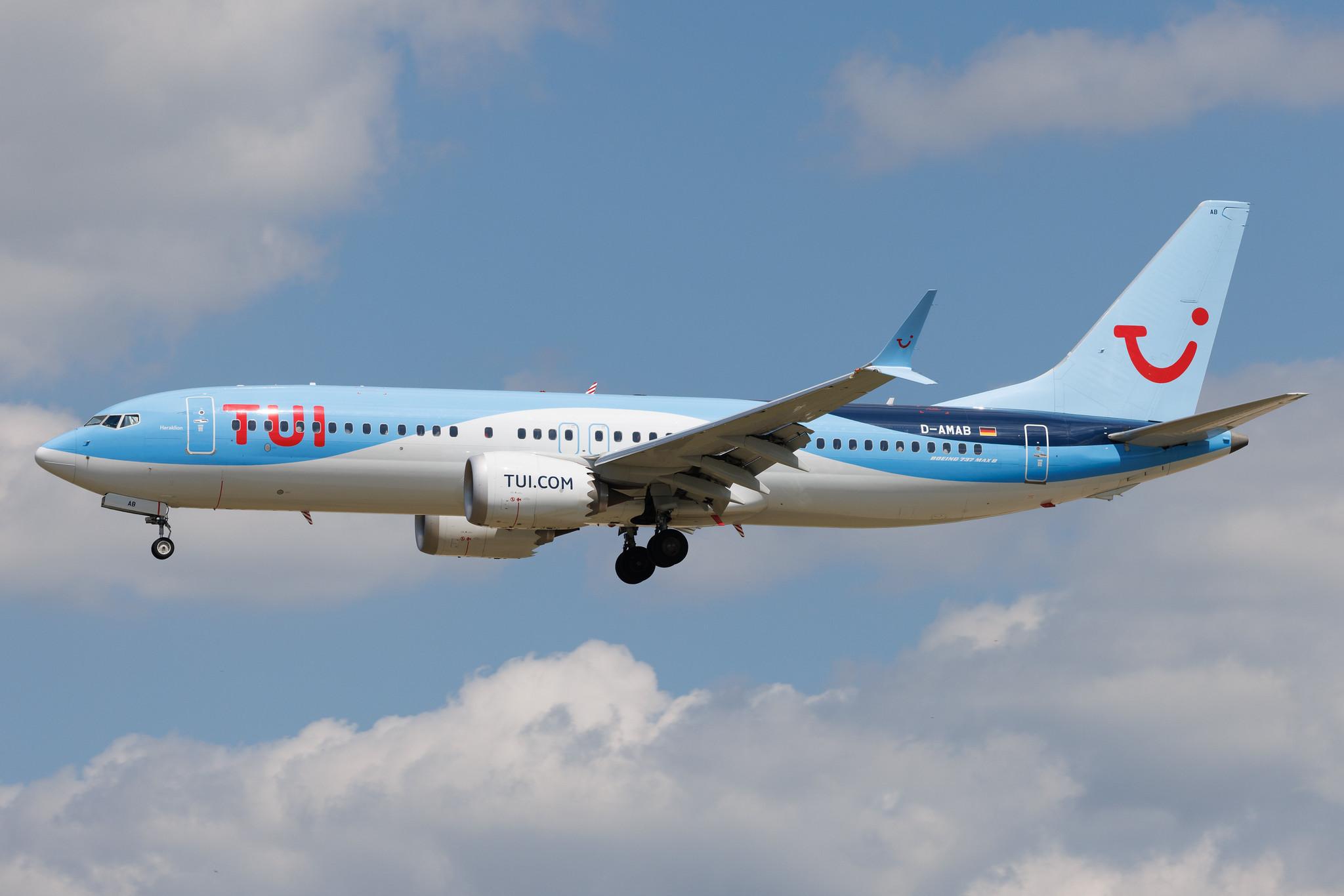 Frankfurt Airport: TUI (X3 / TUI) | Operator: TUI fly | Boeing 737 MAX 8 B38M | D-AMAB | MSN 44603