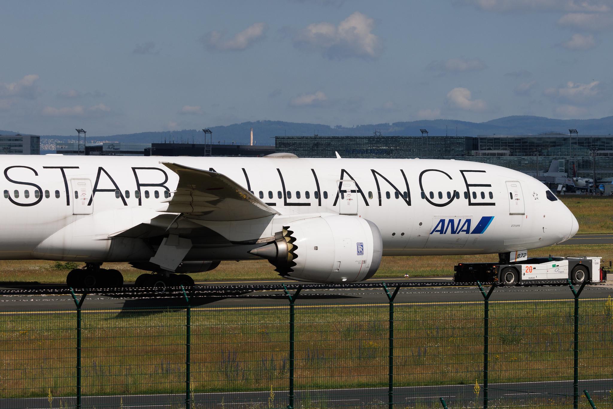 Frankfurt Airport: All Nippon Airways (NH / ANA) | Operator: Air Japan | Boeing 787-9 Dreamliner B789 | JA872A | MSN 34504