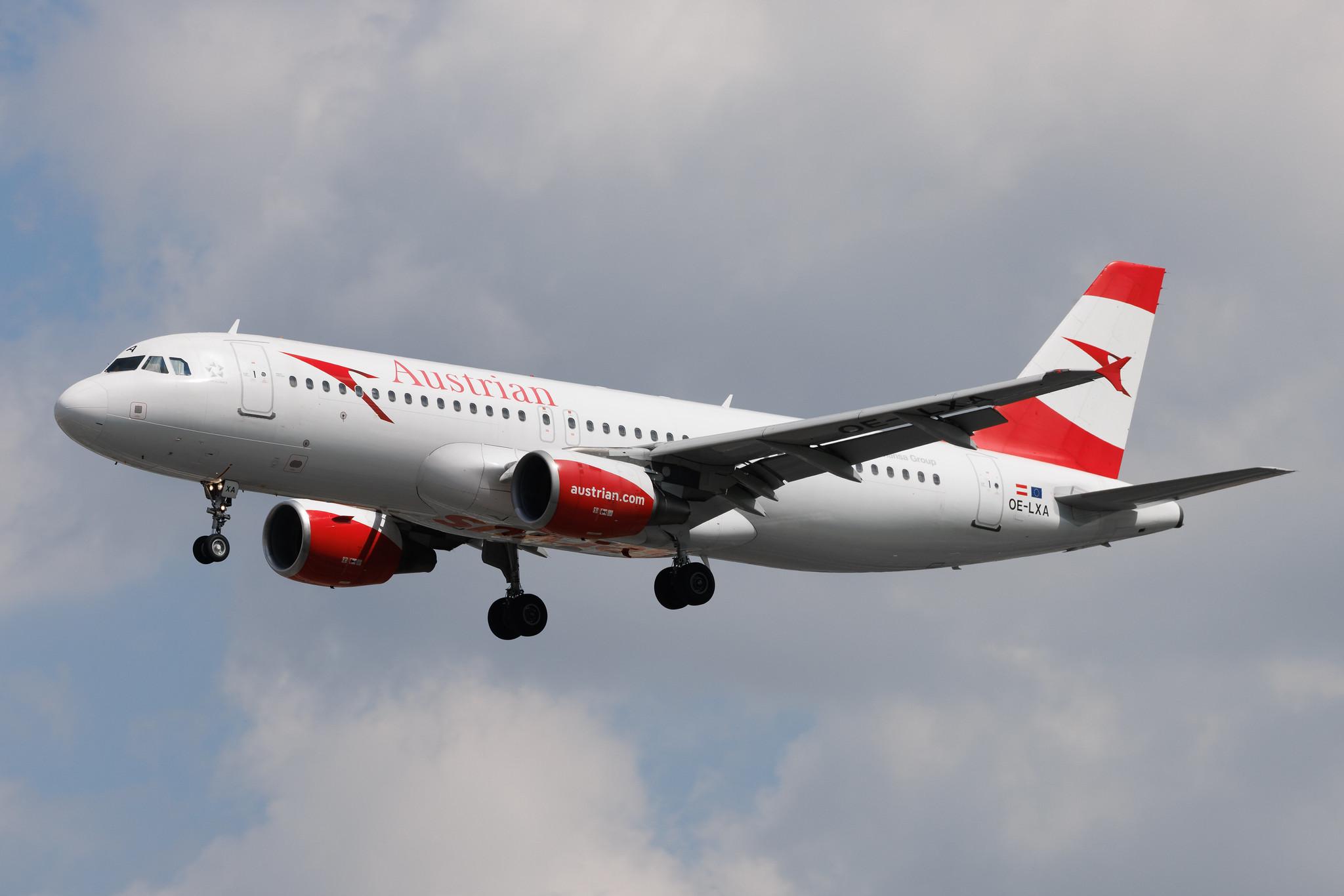 Frankfurt Airport: Austrian Airlines (OS / AUA) | Airbus A320-216 A320 | OE-LXA | MSN 3295