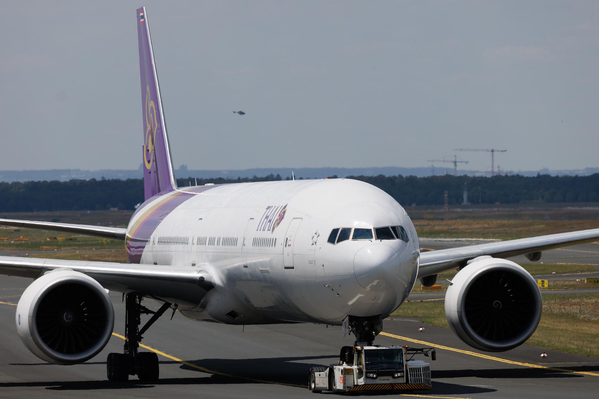Frankfurt Airport: Thai Airways (TG / THA) | Boeing 777-3AL(ER) B77W | HS-TKQ | MSN 41526