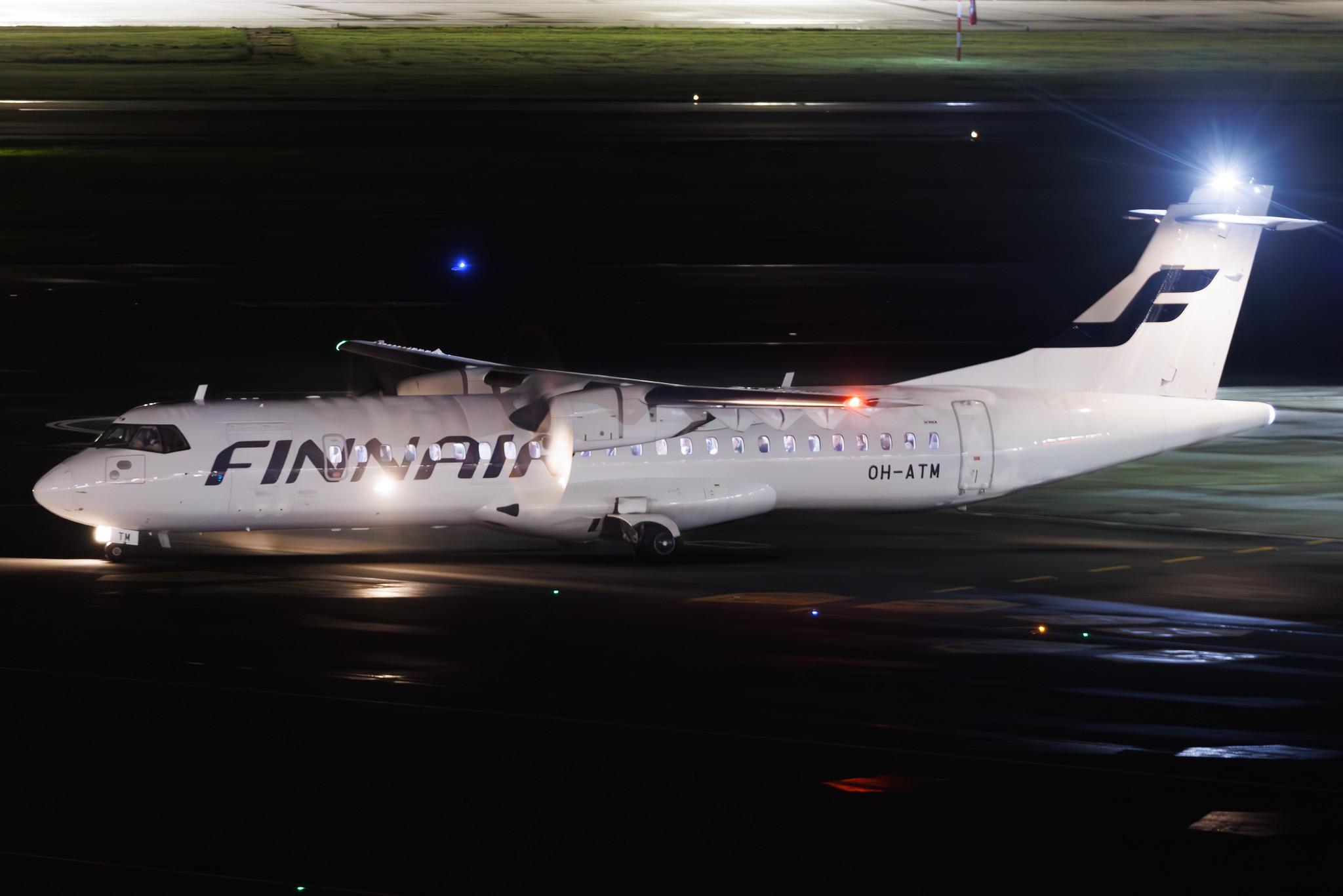 Hamburg Airport: Finnair (AY / FIN) | Operator: NORRA |  ATR 72-500 AT75 | OH-ATM | MSN 0916