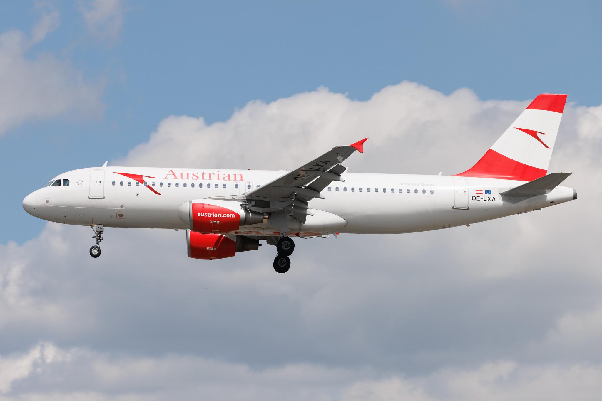 Frankfurt Airport: Austrian Airlines (OS / AUA) | Airbus A320-216 A320 | OE-LXA | MSN 3295