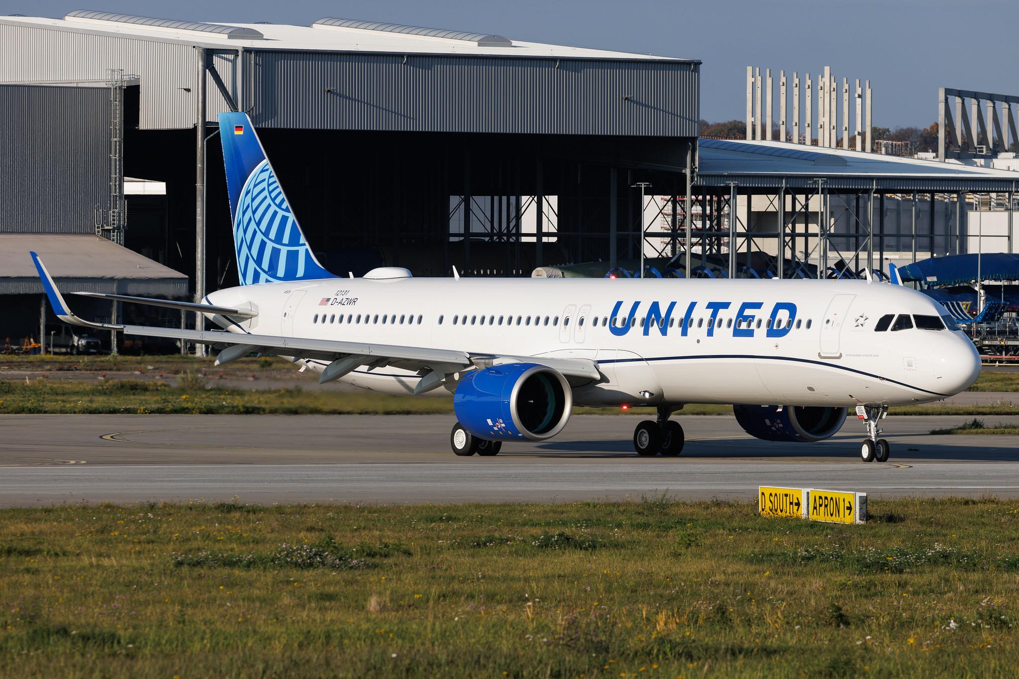 Hamburg Finkenwerder: United Airlines (UA / UAL) | Airbus A321-271NX A21N | D-AZWR | N24526 | MSN 12131