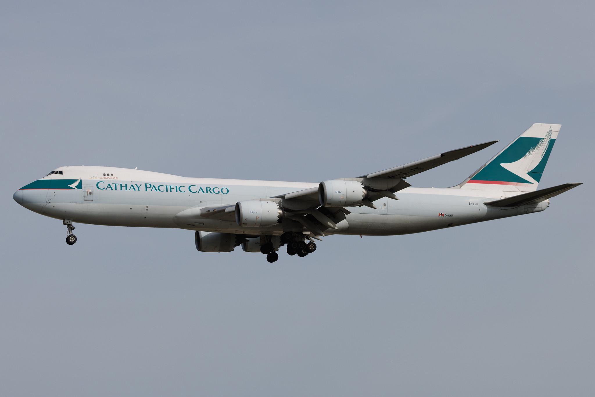Frankfurt Airport: Cathay Pacific Cargo (CX / CPA) | Operator: Cathay Pacific | Boeing 747-867F B748 | B-LJK | MSN 43394