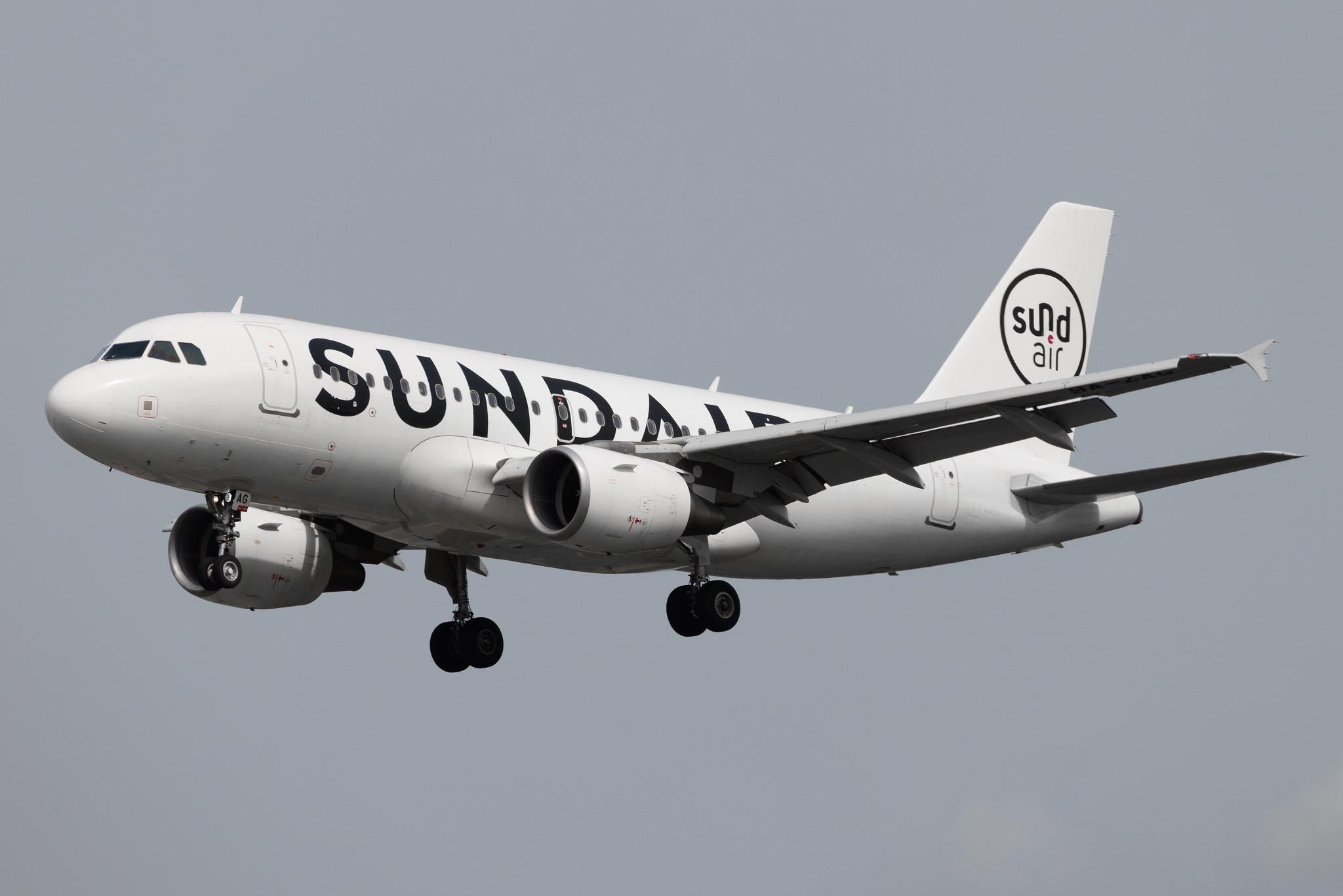 Frankfurt Airport: Sundair (SR / SDR) | Operator: Fly Air41 | Airbus A319-111 A319 | 9A-ZAG | MSN 3443