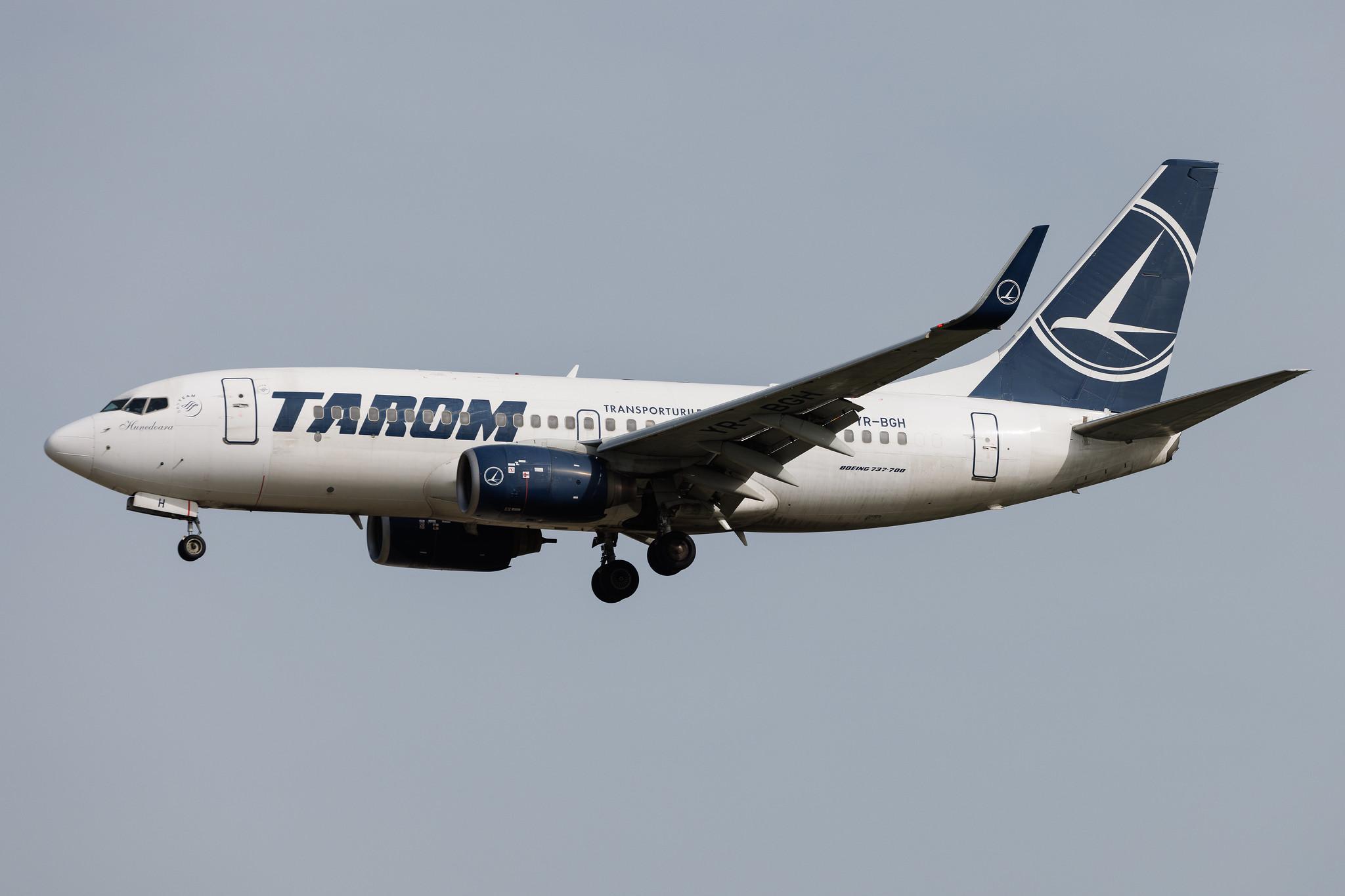 Frankfurt Airport: Tarom (RO / ROT) | Boeing 737-78J B737 | YR-BGH | MSN 28438