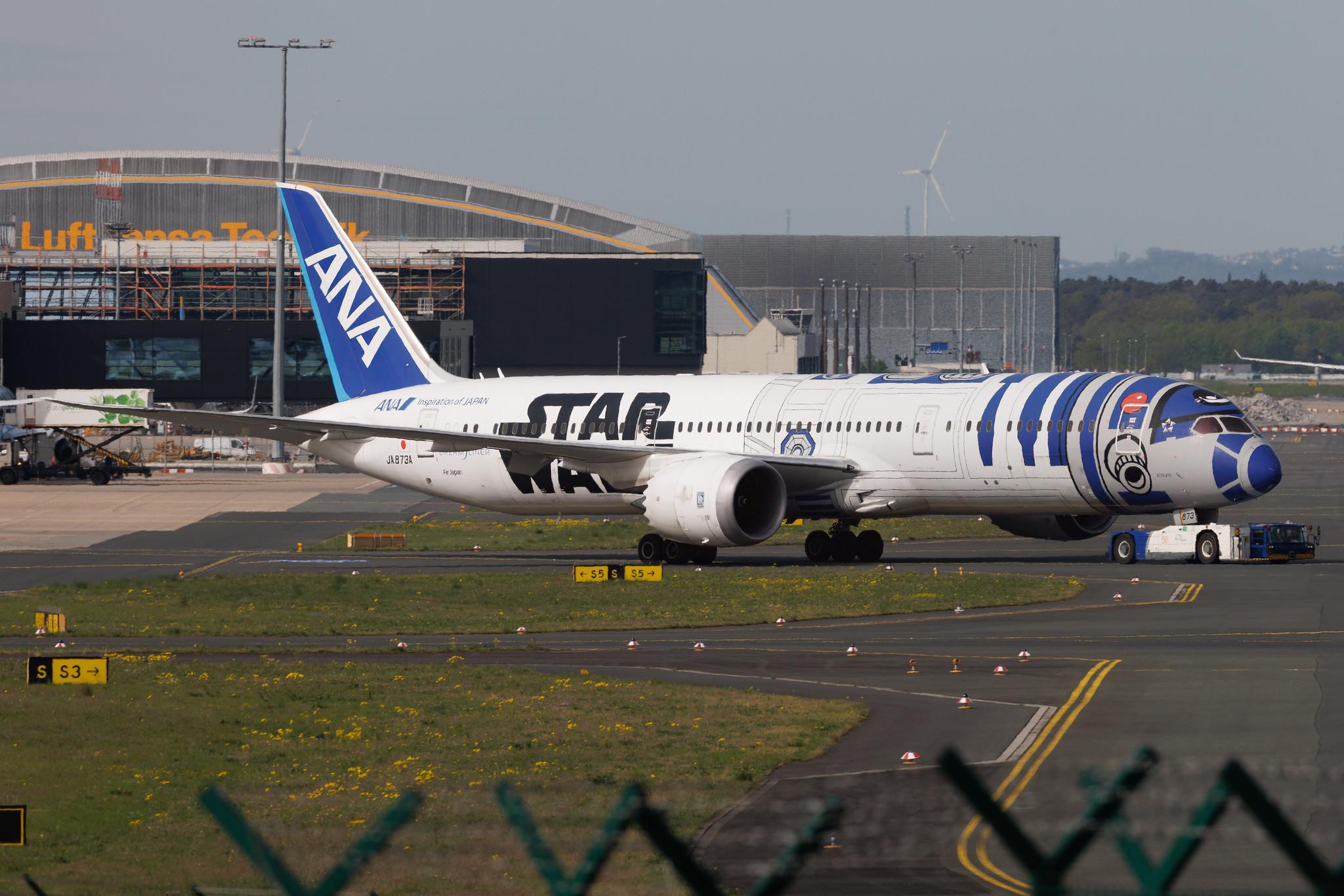 Frankfurt Airport: All Nippon Airways (NH / ANA) | Livery: Star Wars R2-D2 Livery | Operator: Air Japan | Boeing 787-9 Dreamliner B789 | JA873A | MSN 34530