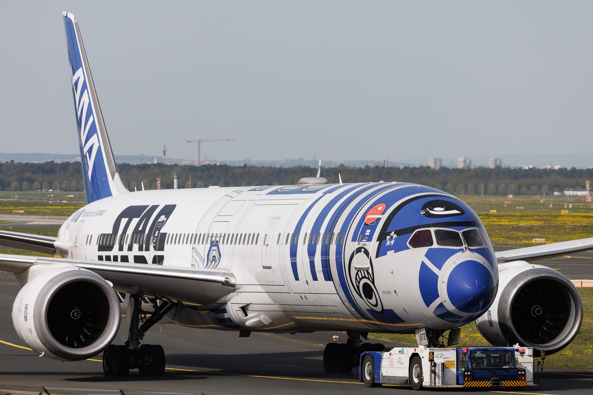 Frankfurt Airport: All Nippon Airways (NH / ANA) | Livery: Star Wars R2-D2 Livery | Operator: Air Japan | Boeing 787-9 Dreamliner B789 | JA873A | MSN 34530