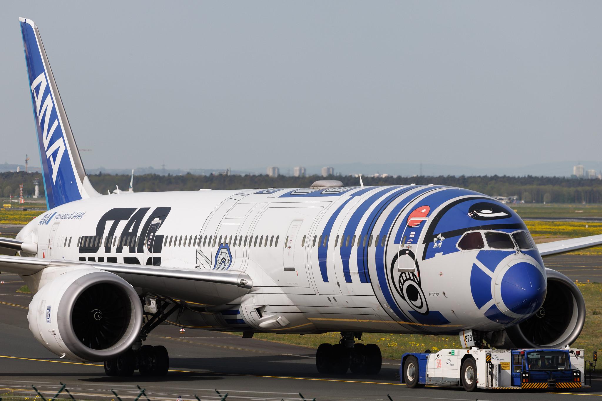 Frankfurt Airport: All Nippon Airways (NH / ANA) | Livery: Star Wars R2-D2 Livery | Operator: Air Japan | Boeing 787-9 Dreamliner B789 | JA873A | MSN 34530